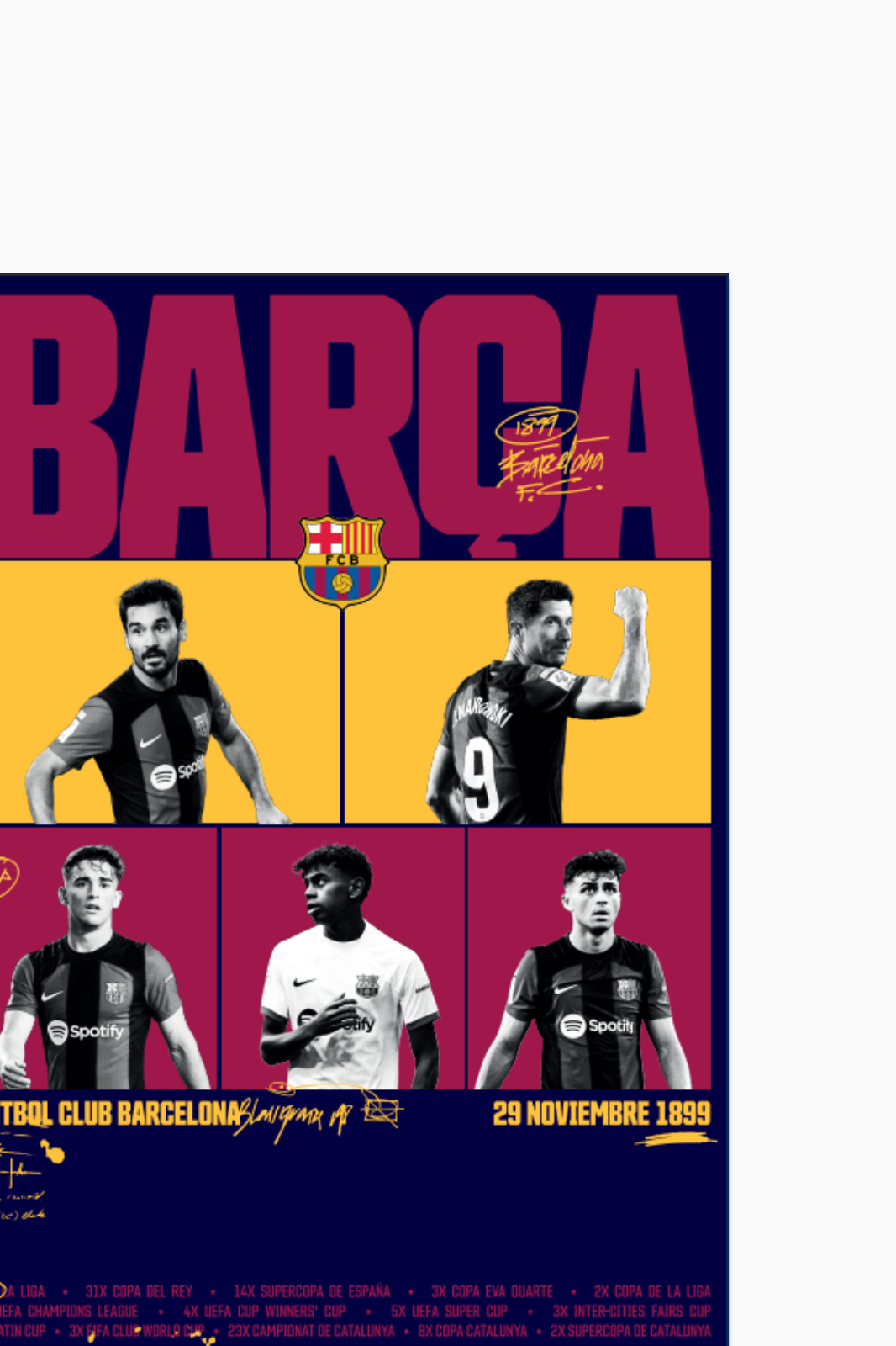 FC Barcelona - Collectible Poster Purple limited to 999