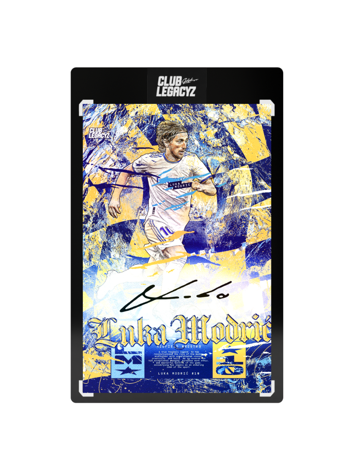 Signed Modric card