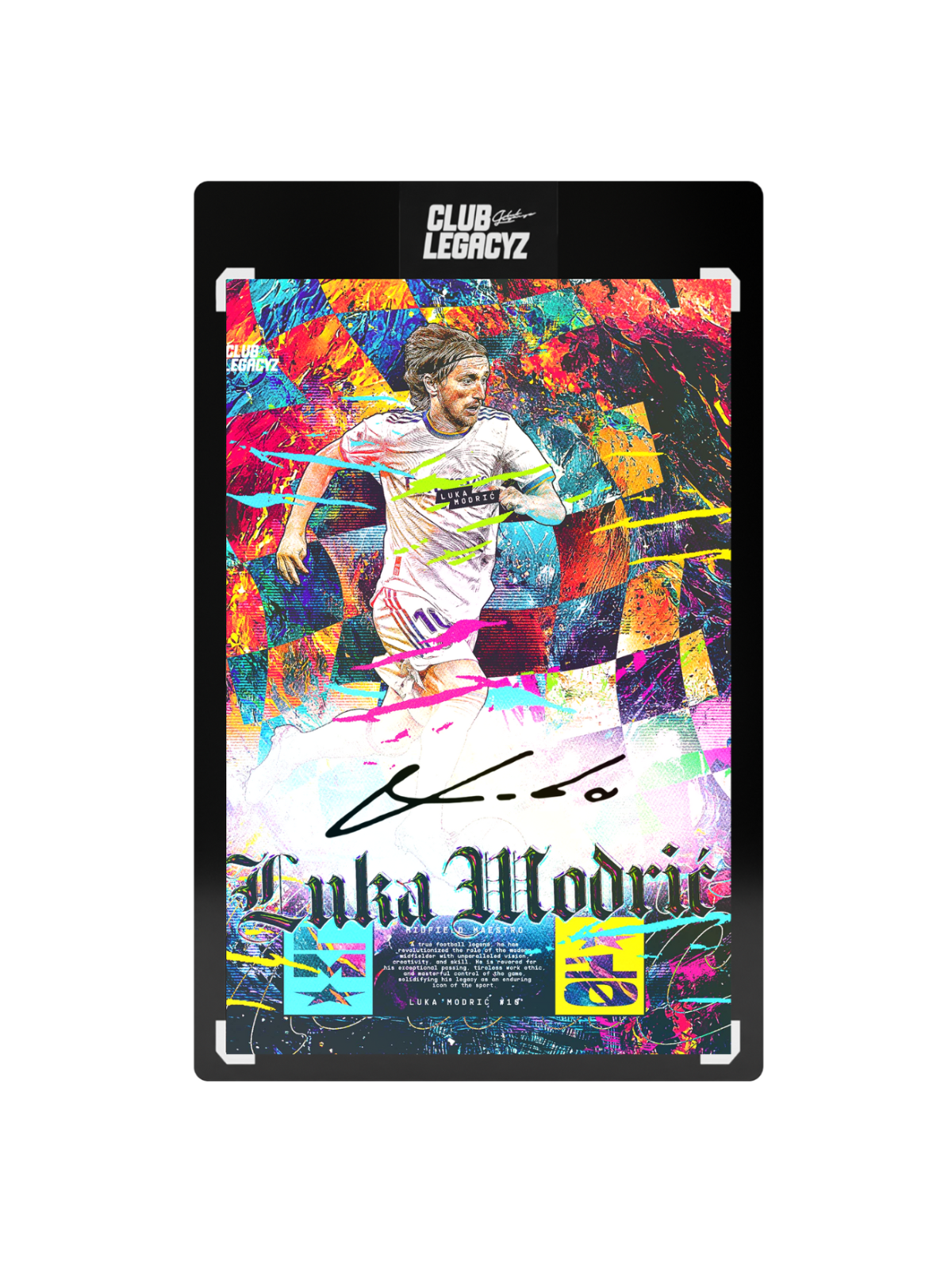 Carte signée Modric édition Electric Blaze