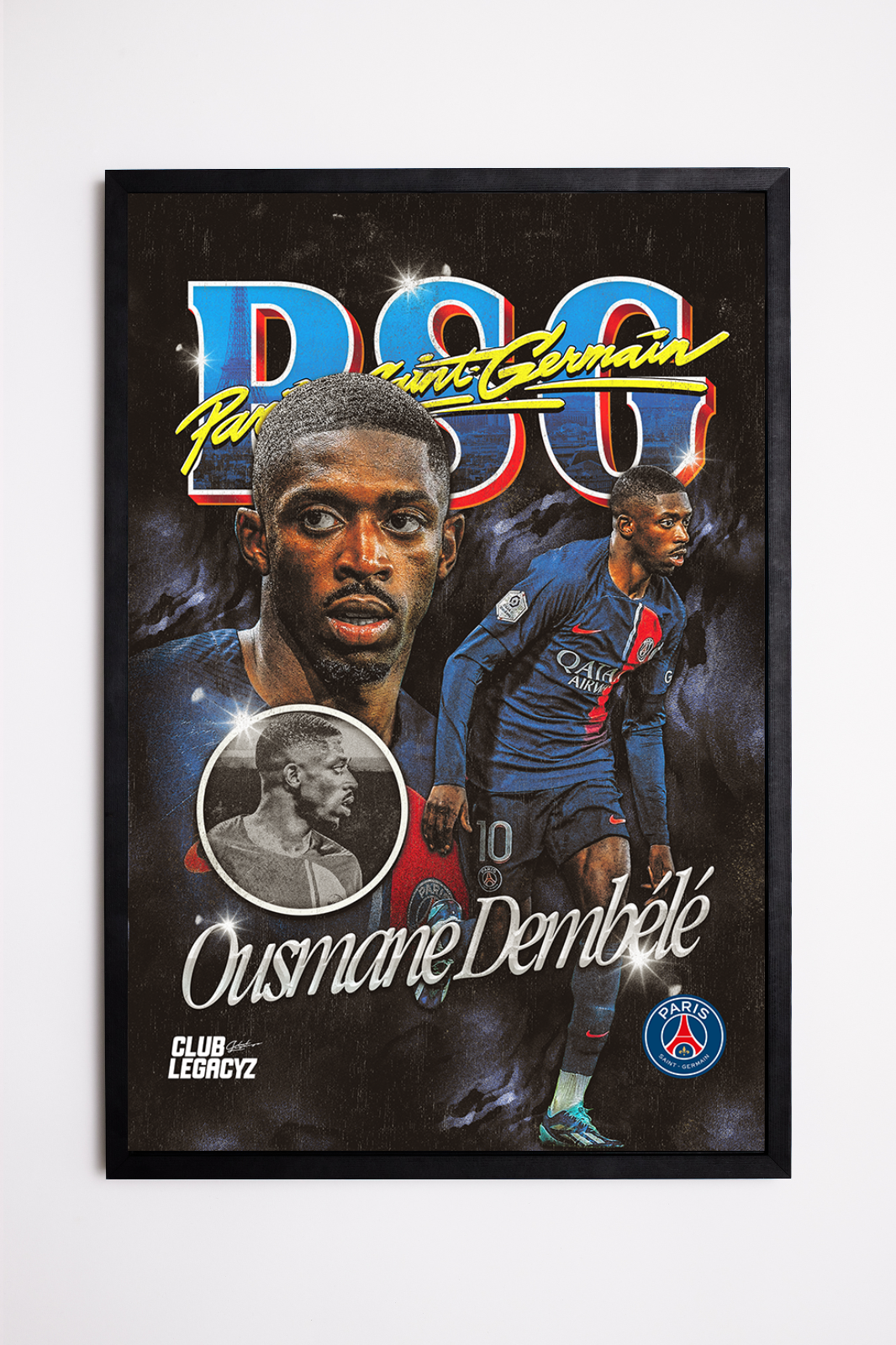 Paris Saint-Germain - Ousmane Dembélé Bootleg Poster limited to 100
