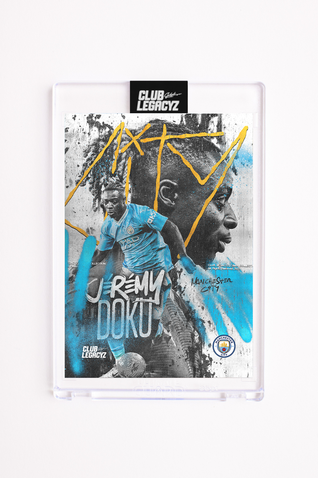 Manchester City - Jérémy Doku Black & White Icon limited to 100