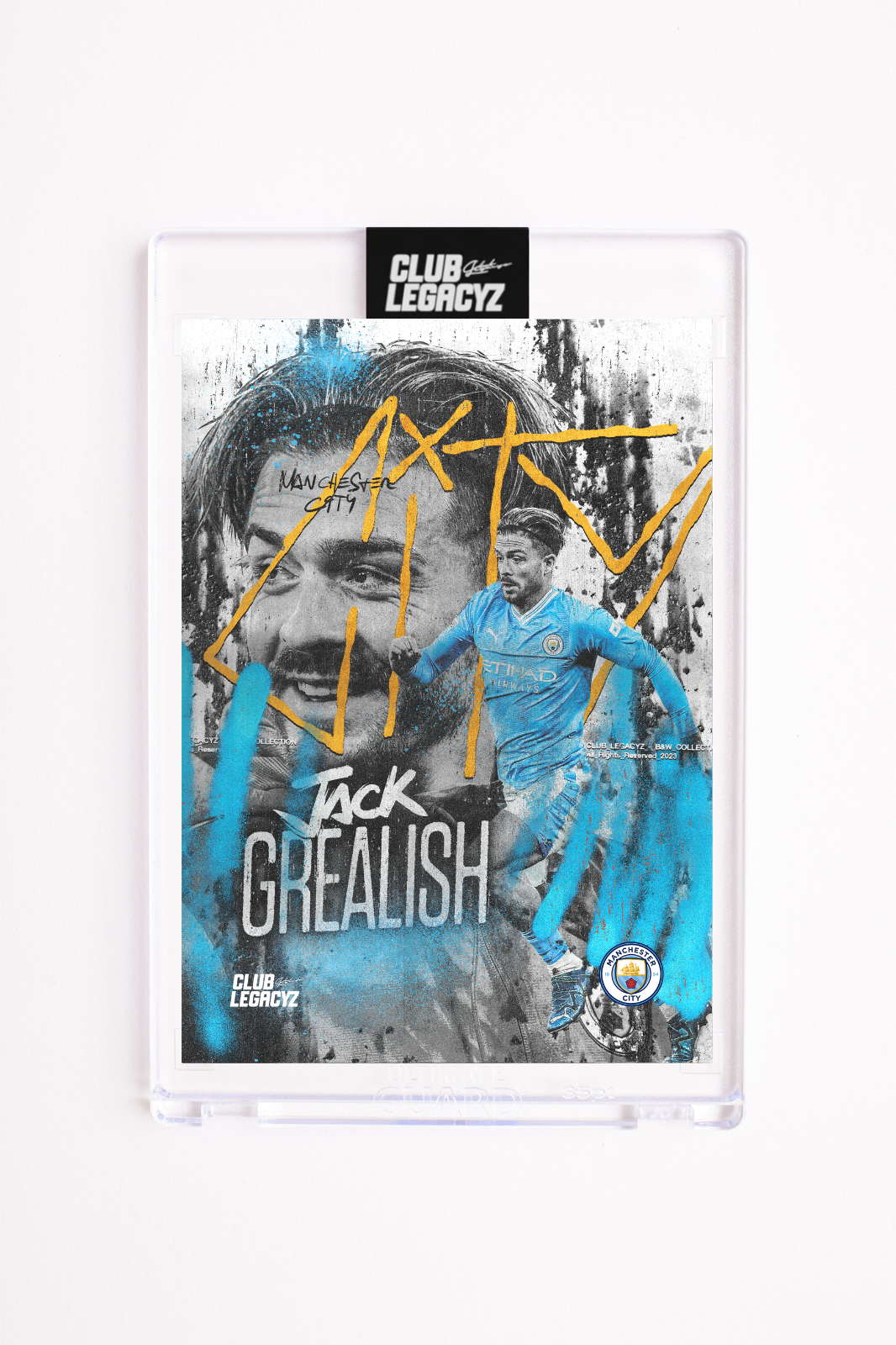 Manchester City - Jack Grealish Black & White Icon limited to 100