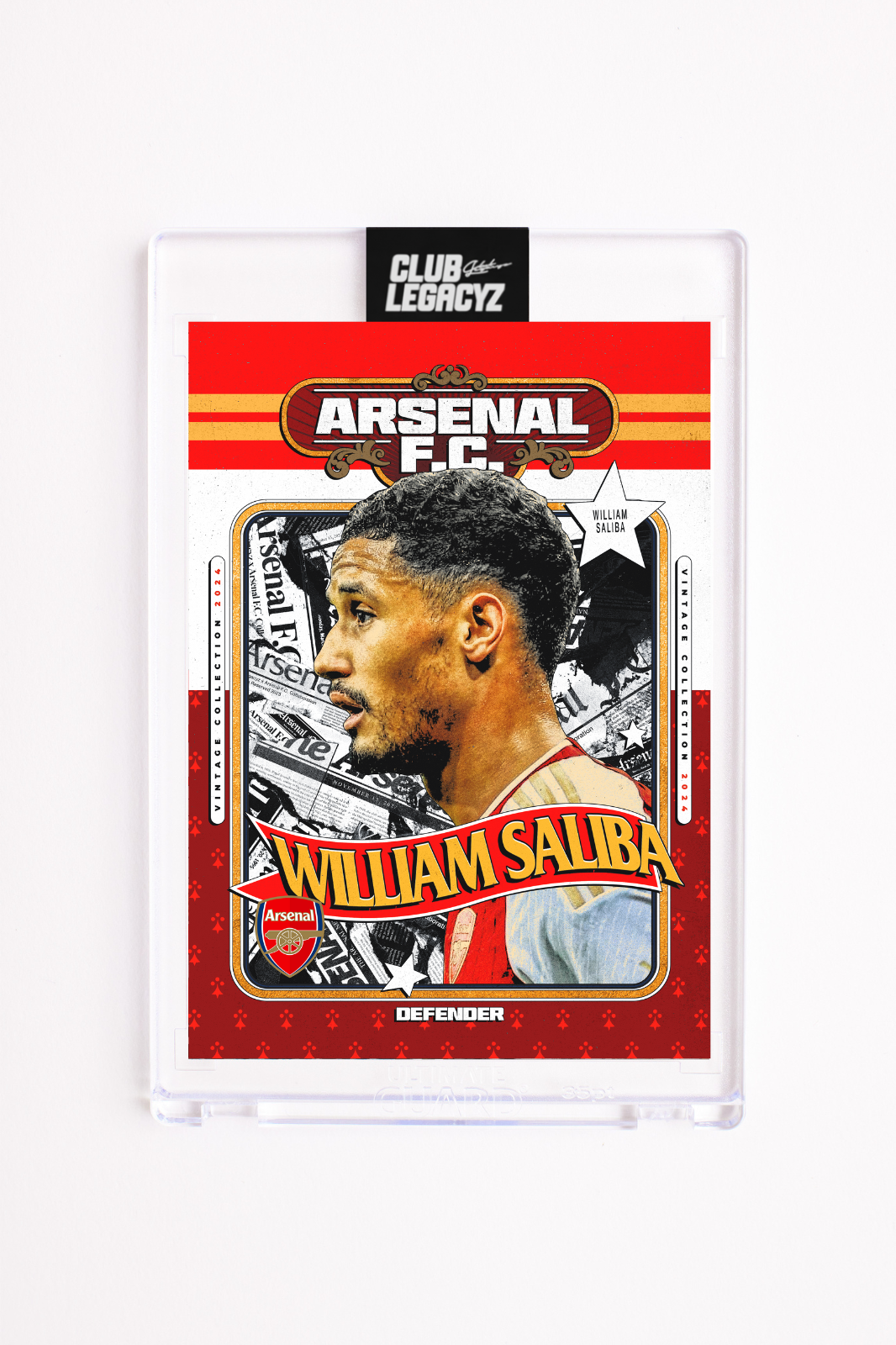 Arsenal FC - William Saliba Retro Icon limited to 100