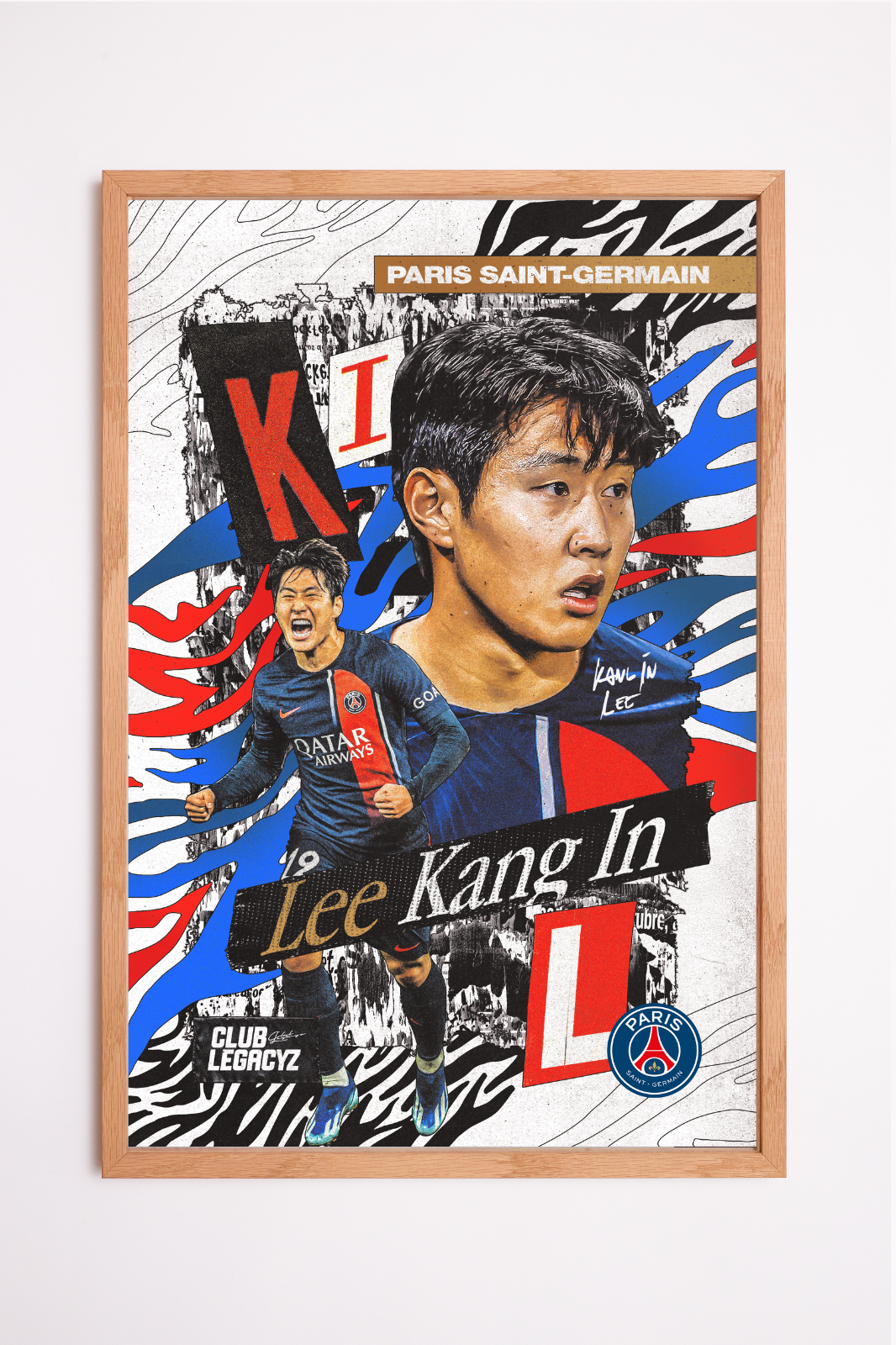 Paris Saint-Germain - Lee Kang-in Poster limited to 999