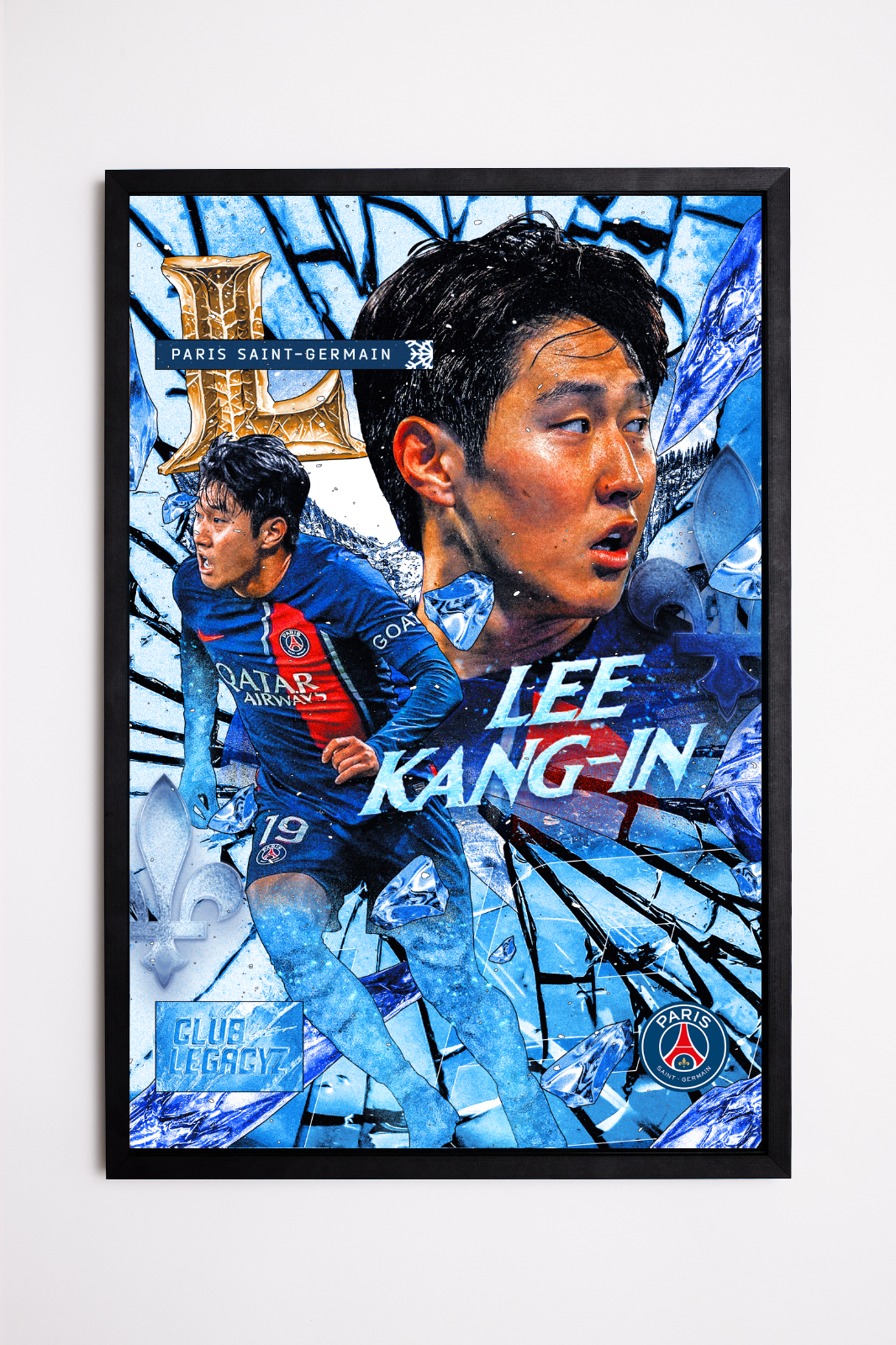 Paris Saint-Germain - Lee Kang-in Frozen Poster limited to 100