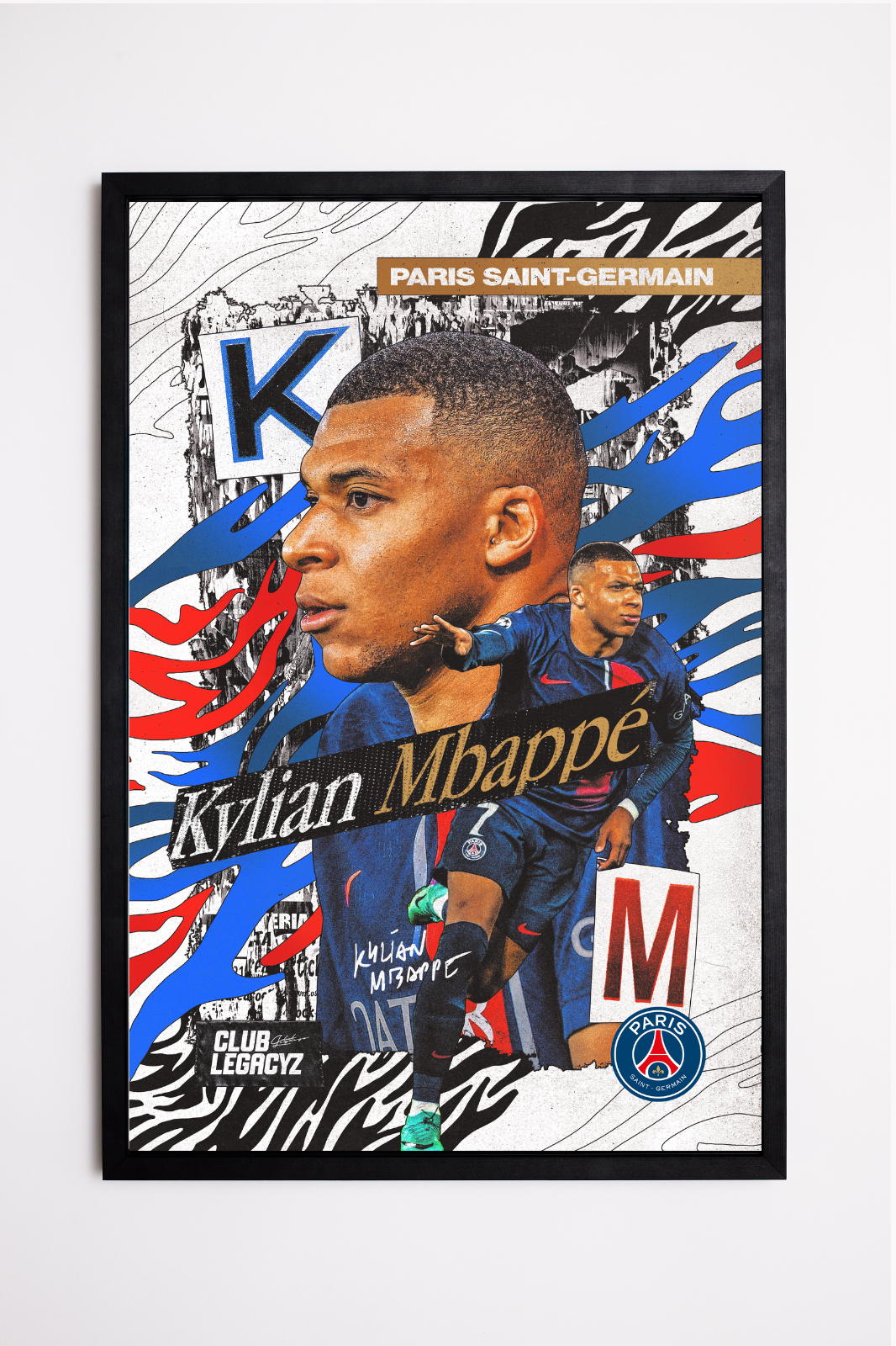 Paris Saint-Germain - Kylian Mbappé Poster limited to 999