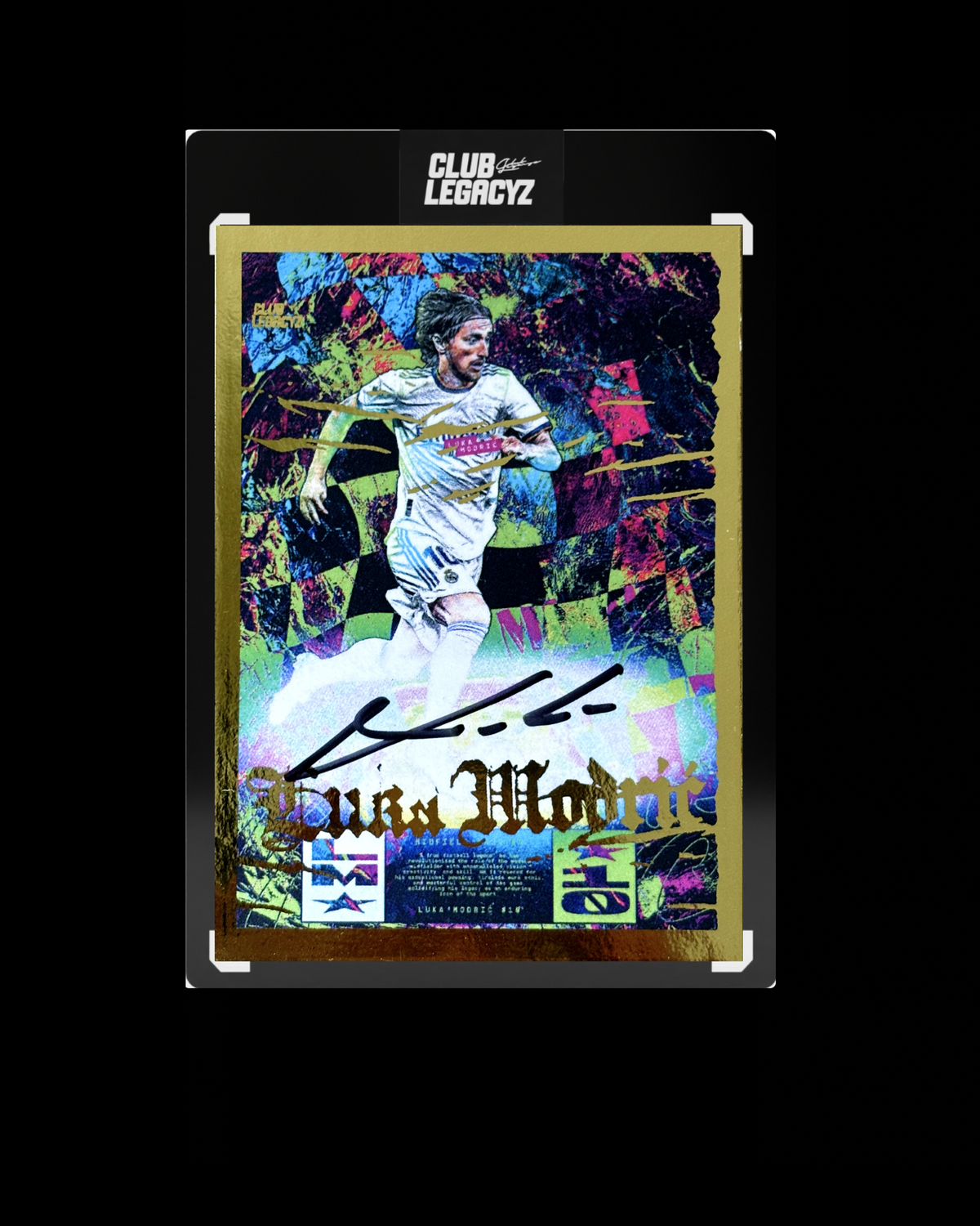 Luka Modrić Collection - Signed Maestro Icon Mystic Wave Gold edition