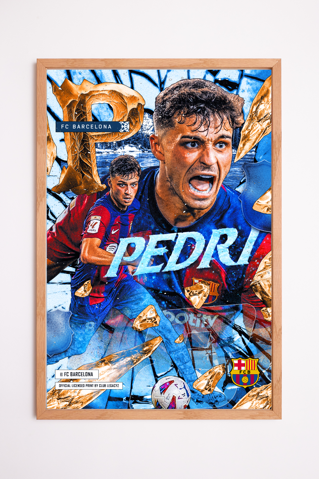 FC Barcelona - Pedri Frozen Poster limited to 100
