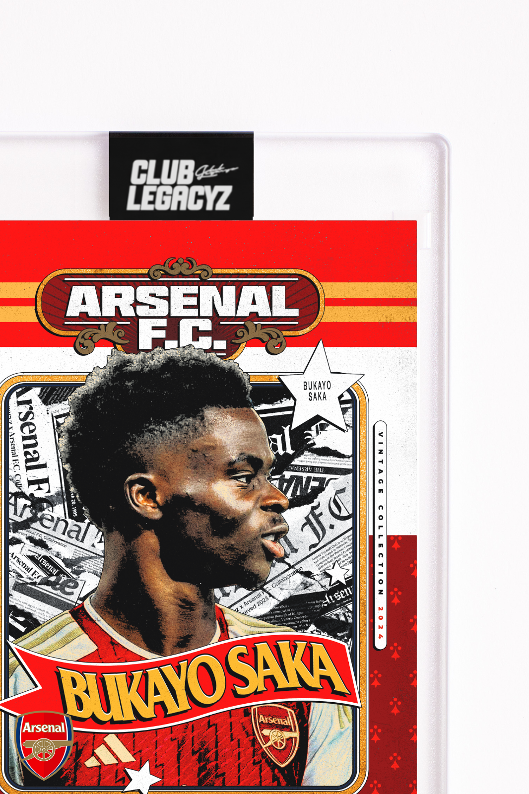 Arsenal FC - Bukayo Saka Retro Icon limited to 100