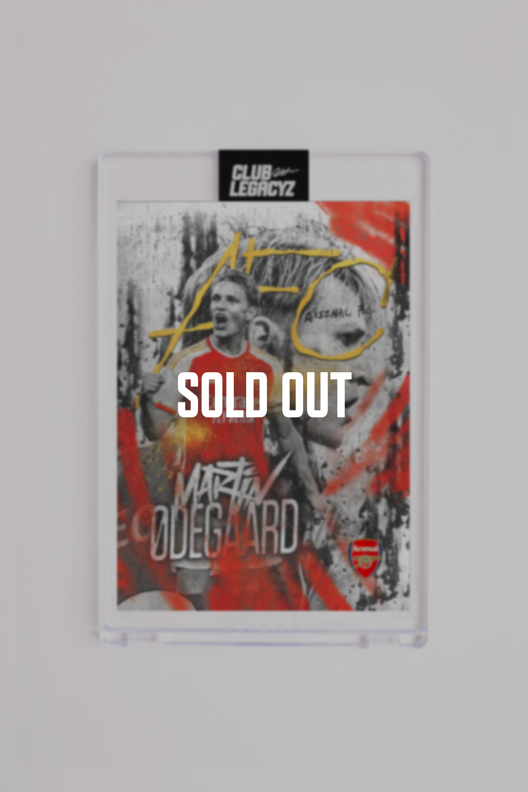 Arsenal FC - Martin Ødegaard Black & White 3D Icon limited to 10