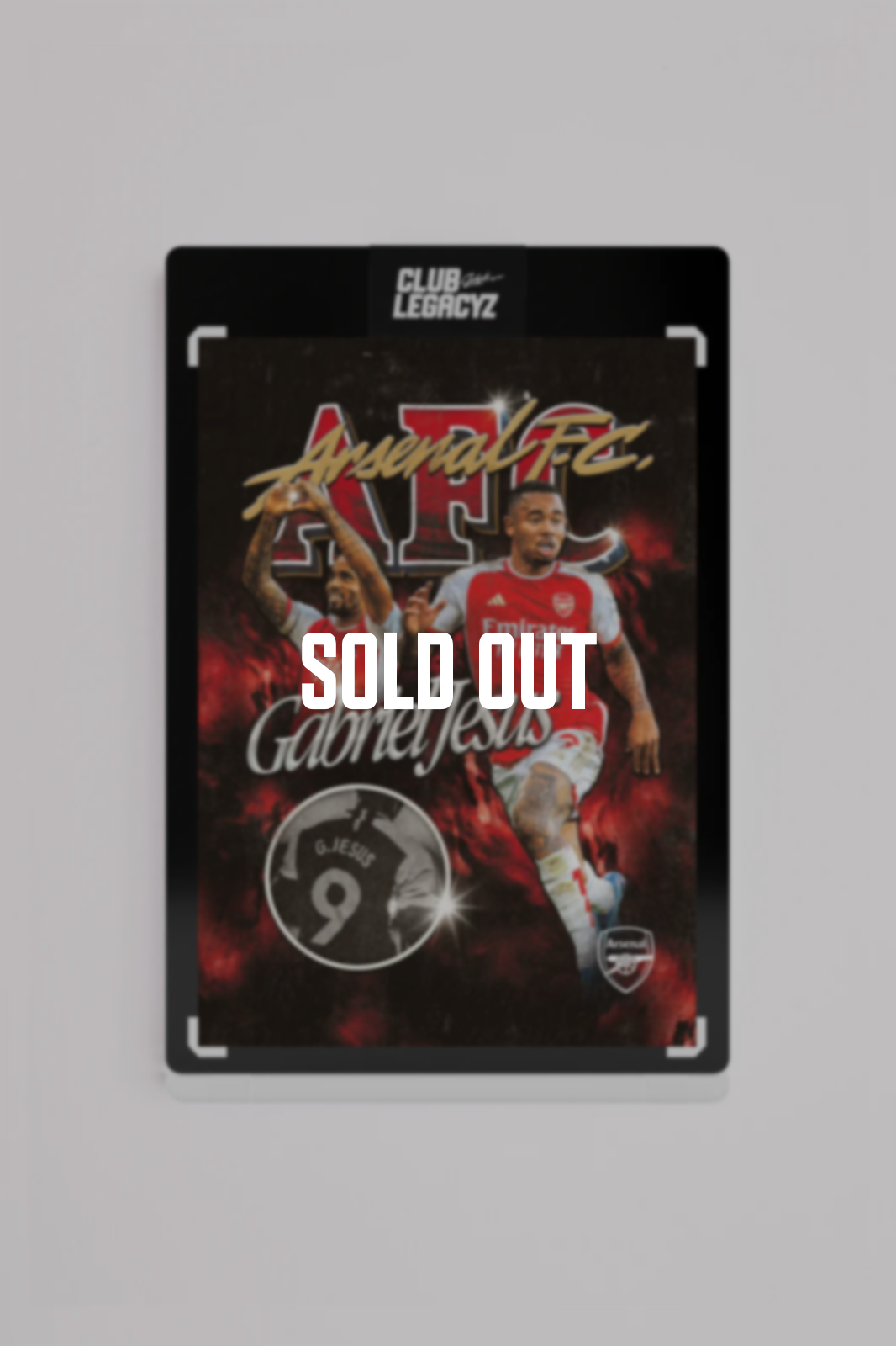 Arsenal FC - Icon Bootleg 3D Gabriel Jesus 10 exemplaires