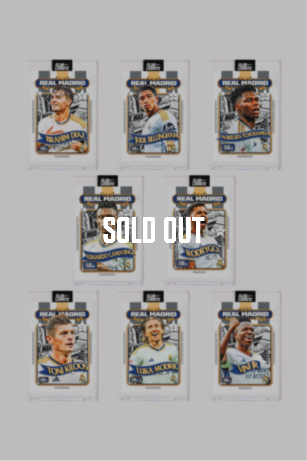 Real Madrid - Pack of 8 Retro Icons limited to 100