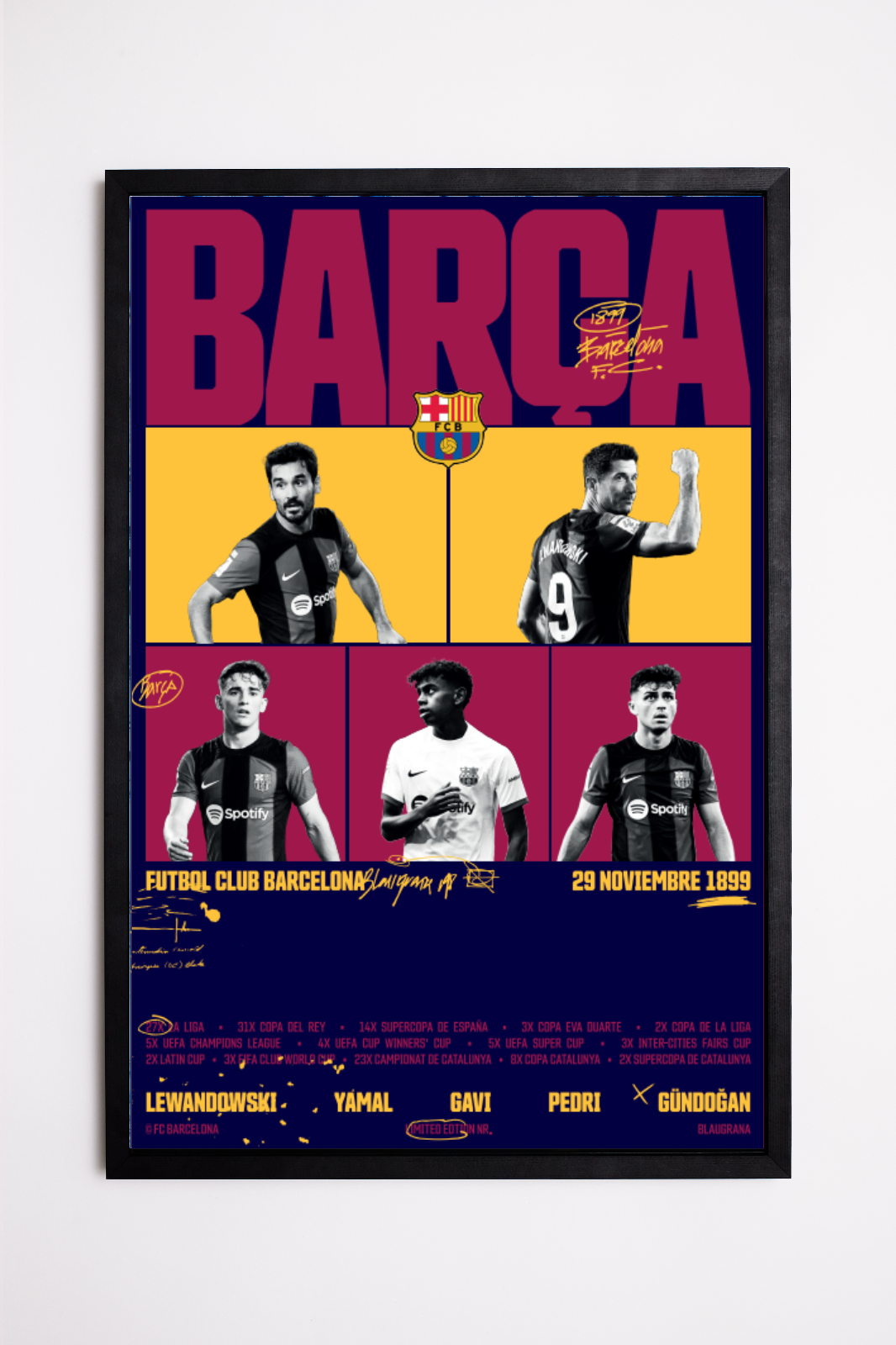 FC Barcelone - Poster Collector Purple 999 exemplaires