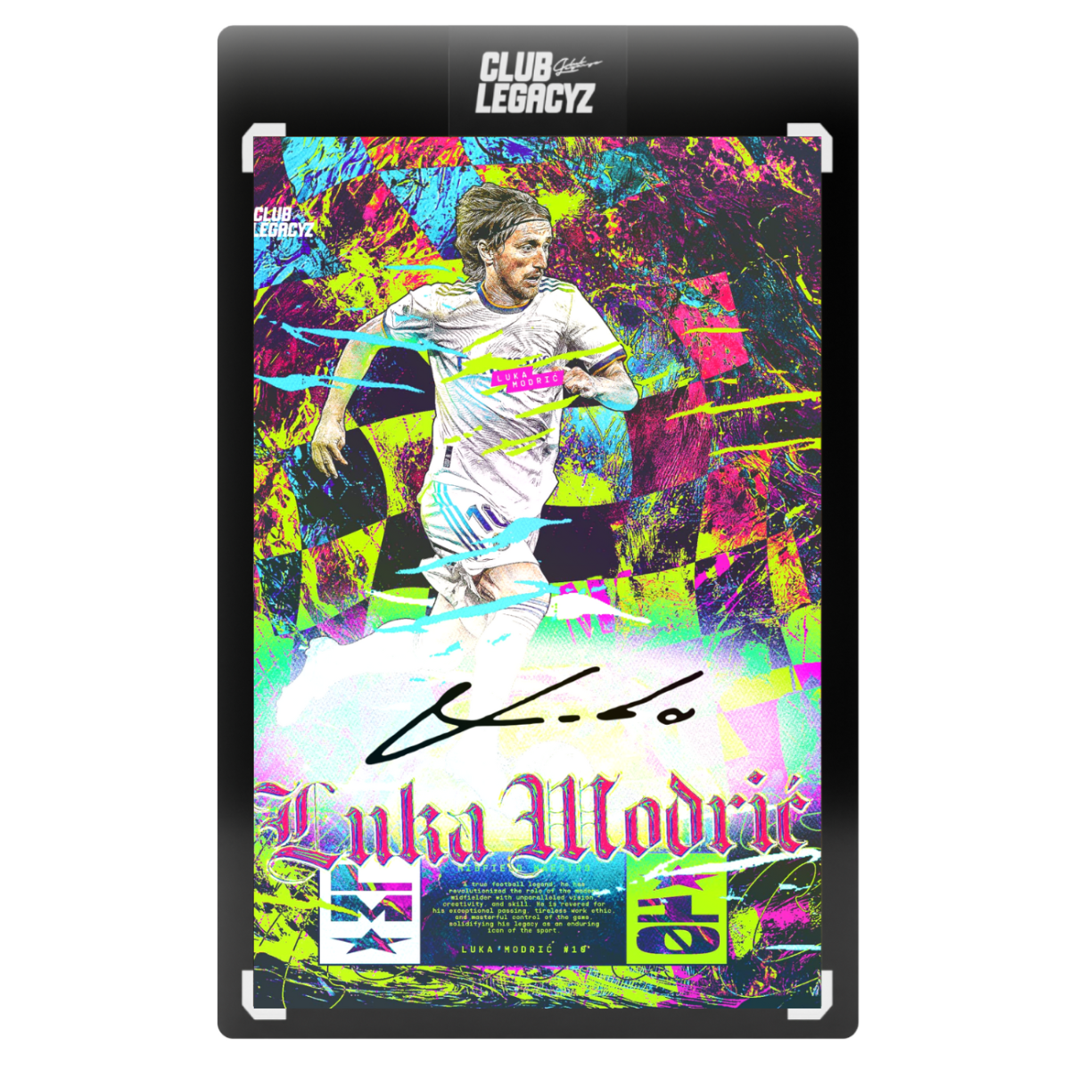 Carte signée Modric édition Mystic Wave