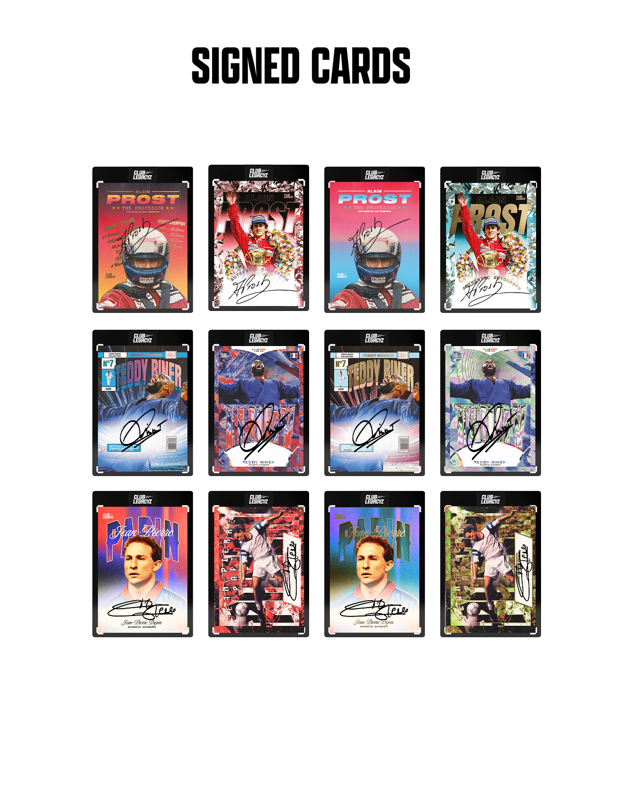 Mystery Signed Card “French Legends”