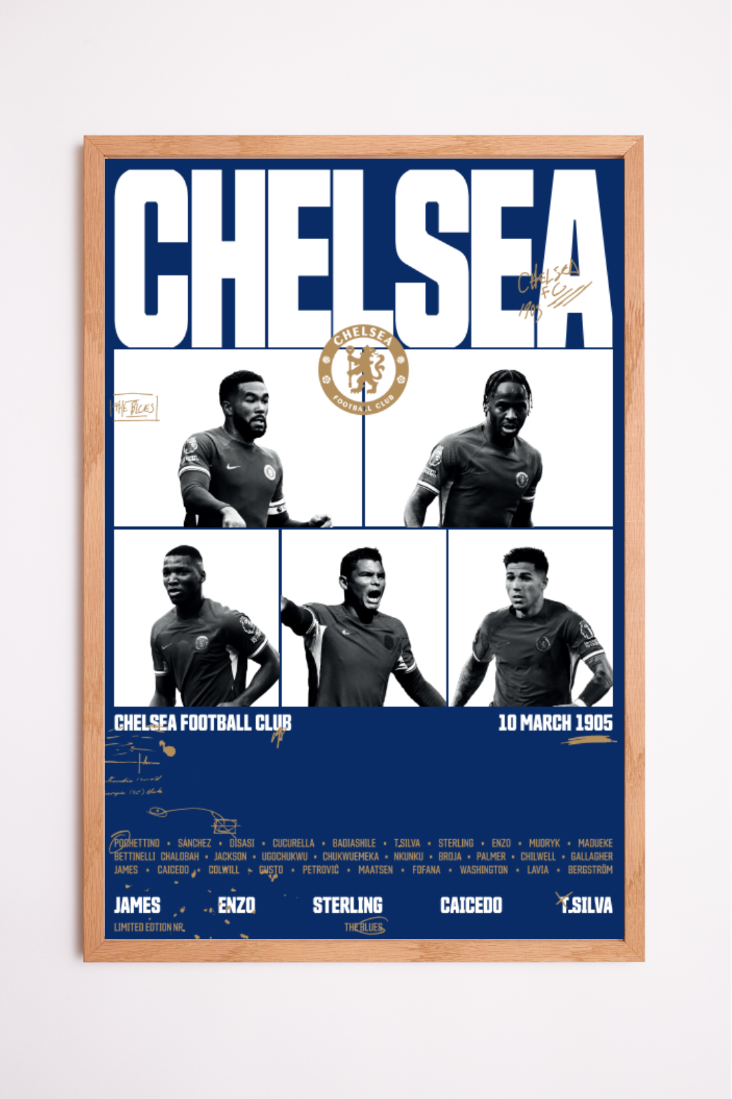 Chelsea FC - Collectible Print Blue limited to 999
