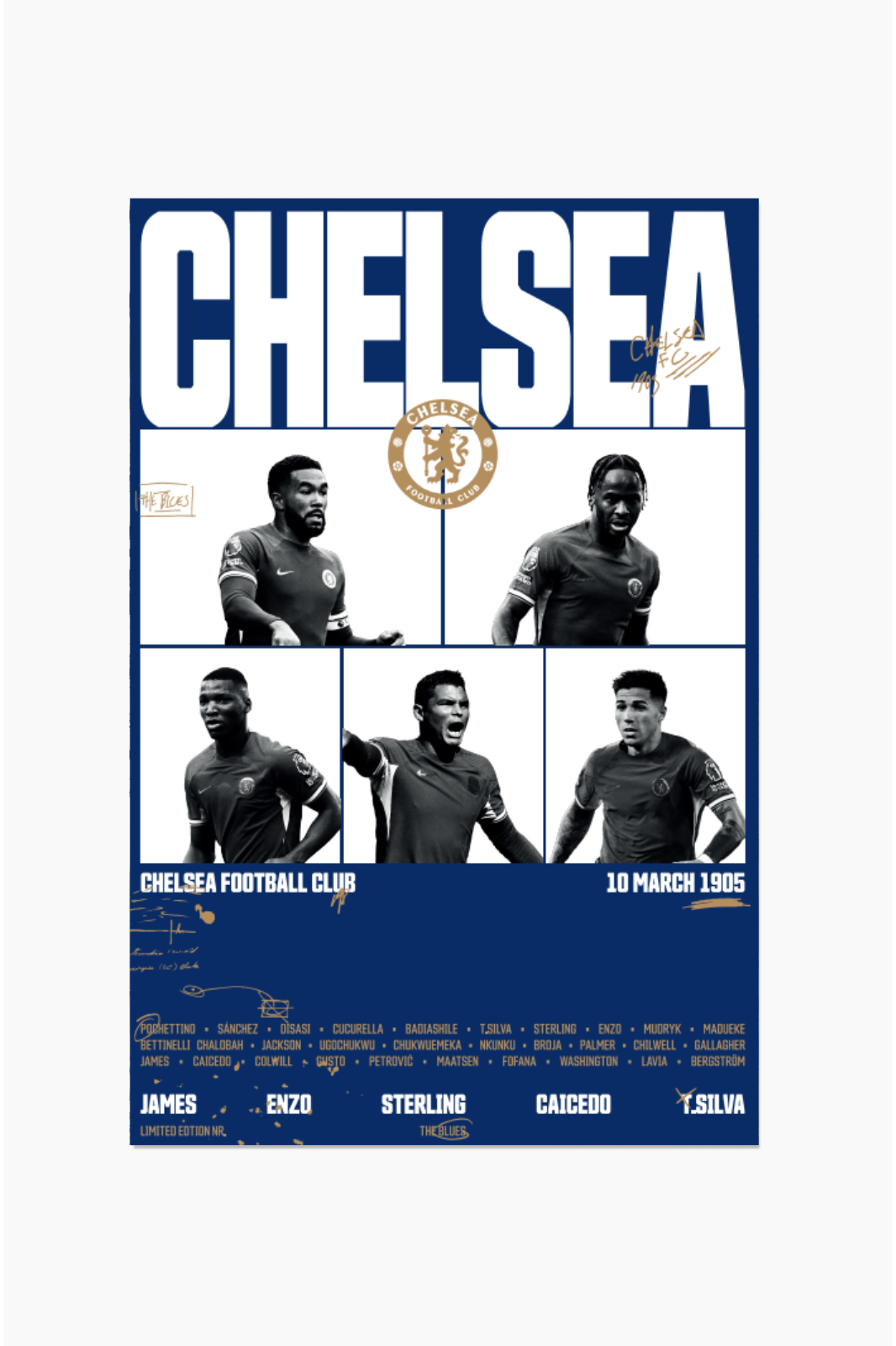 Chelsea FC - Print colecionable Azul 999 ejemplares