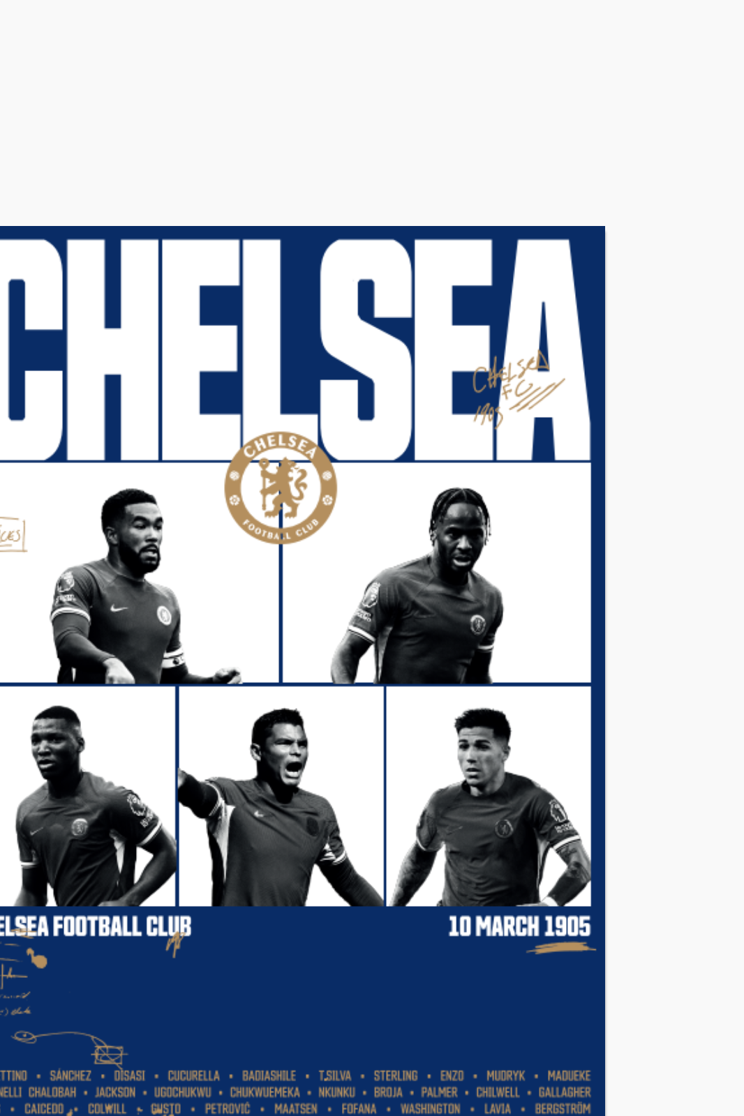 Chelsea FC - Print colecionable Azul 999 ejemplares