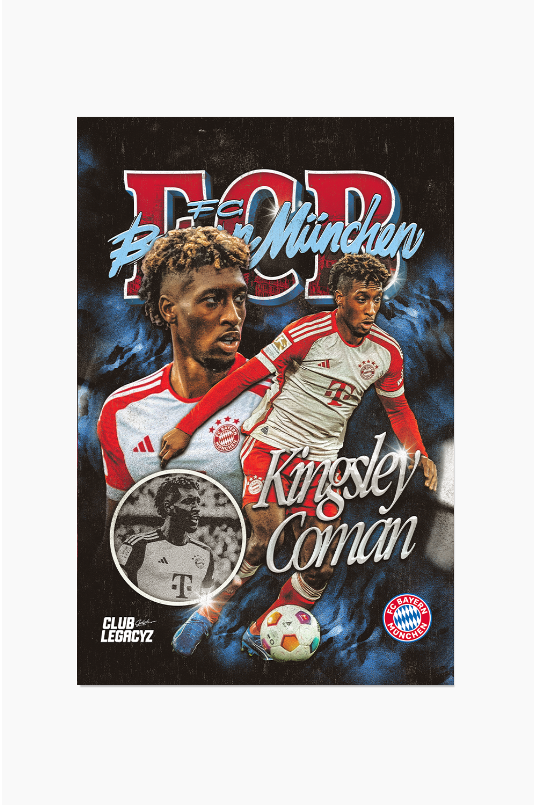 FC Bayern Munich - Poster Kingsley Coman 100 exemplaires
