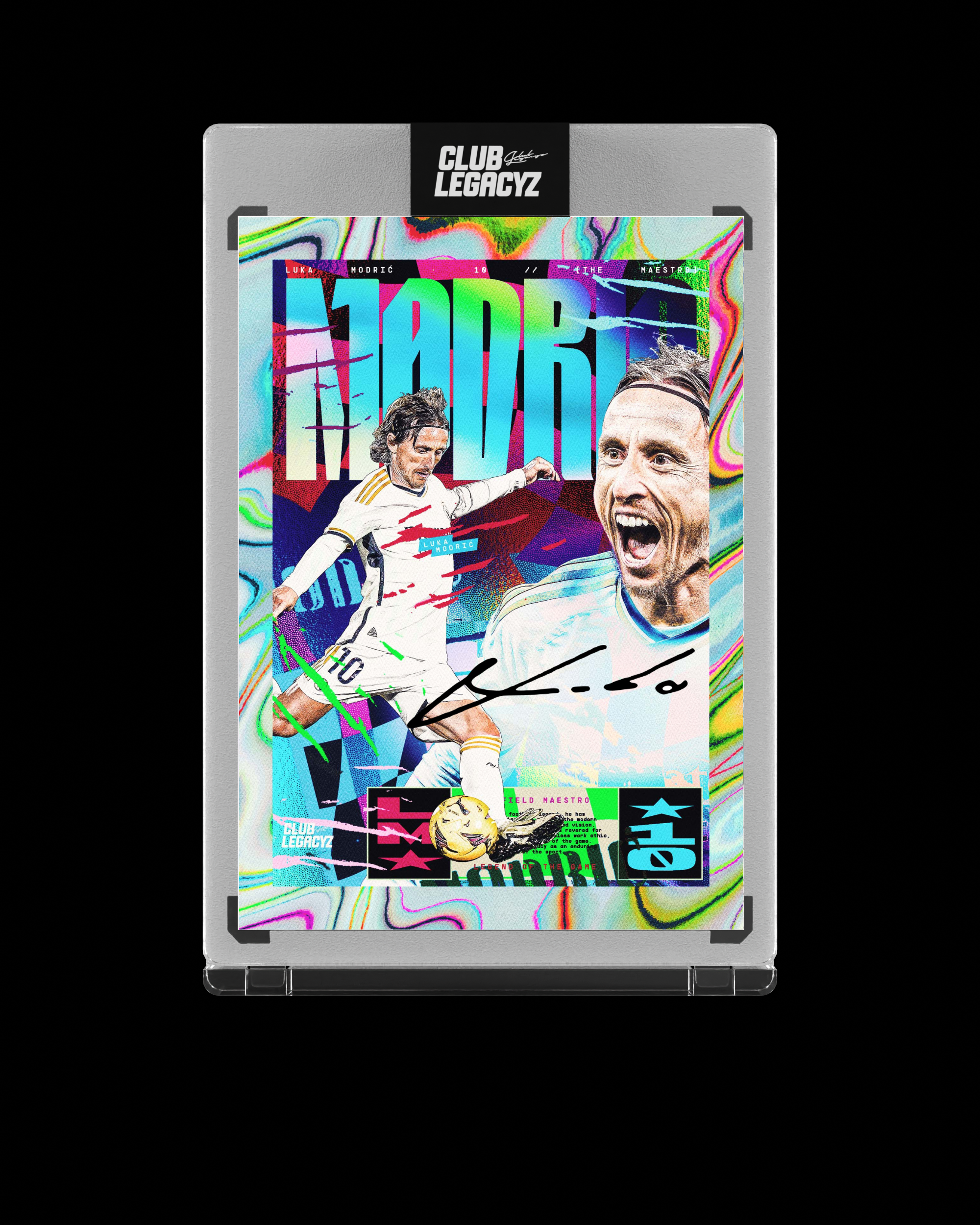 Luka Modrić Collection - Signed Mystic Wave Icon Card limited to 10