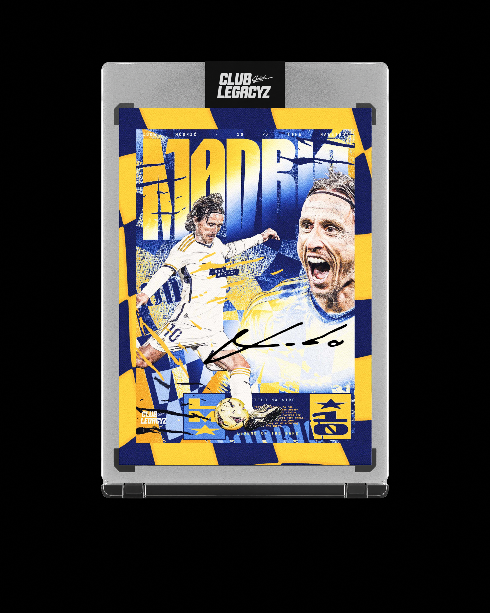 Luka Modrić Collection - Signed Bicolor Burst Icon card limited to 10