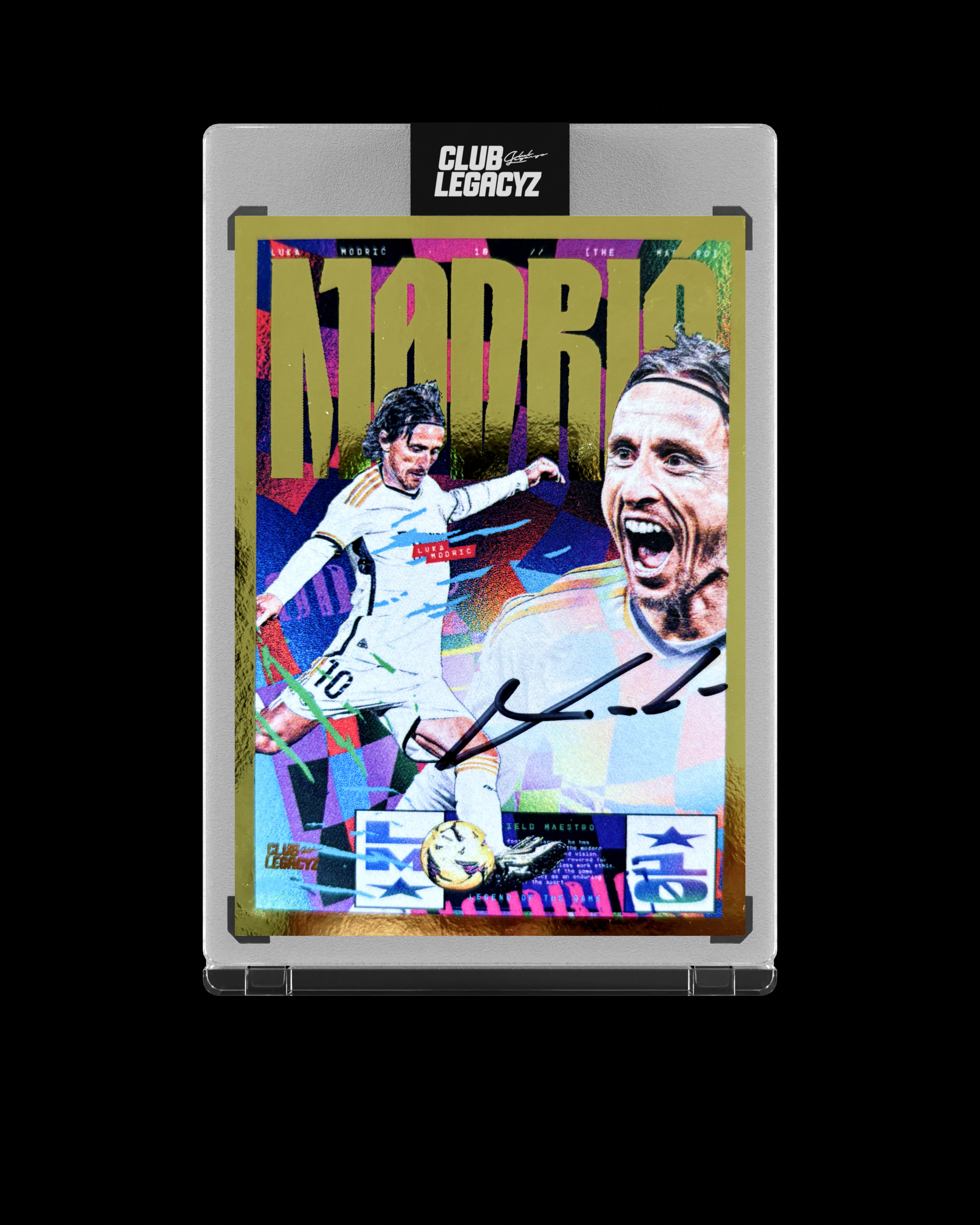 Luka Modrić Collection - Signed Electric Blaze Icon Gold limited to 1