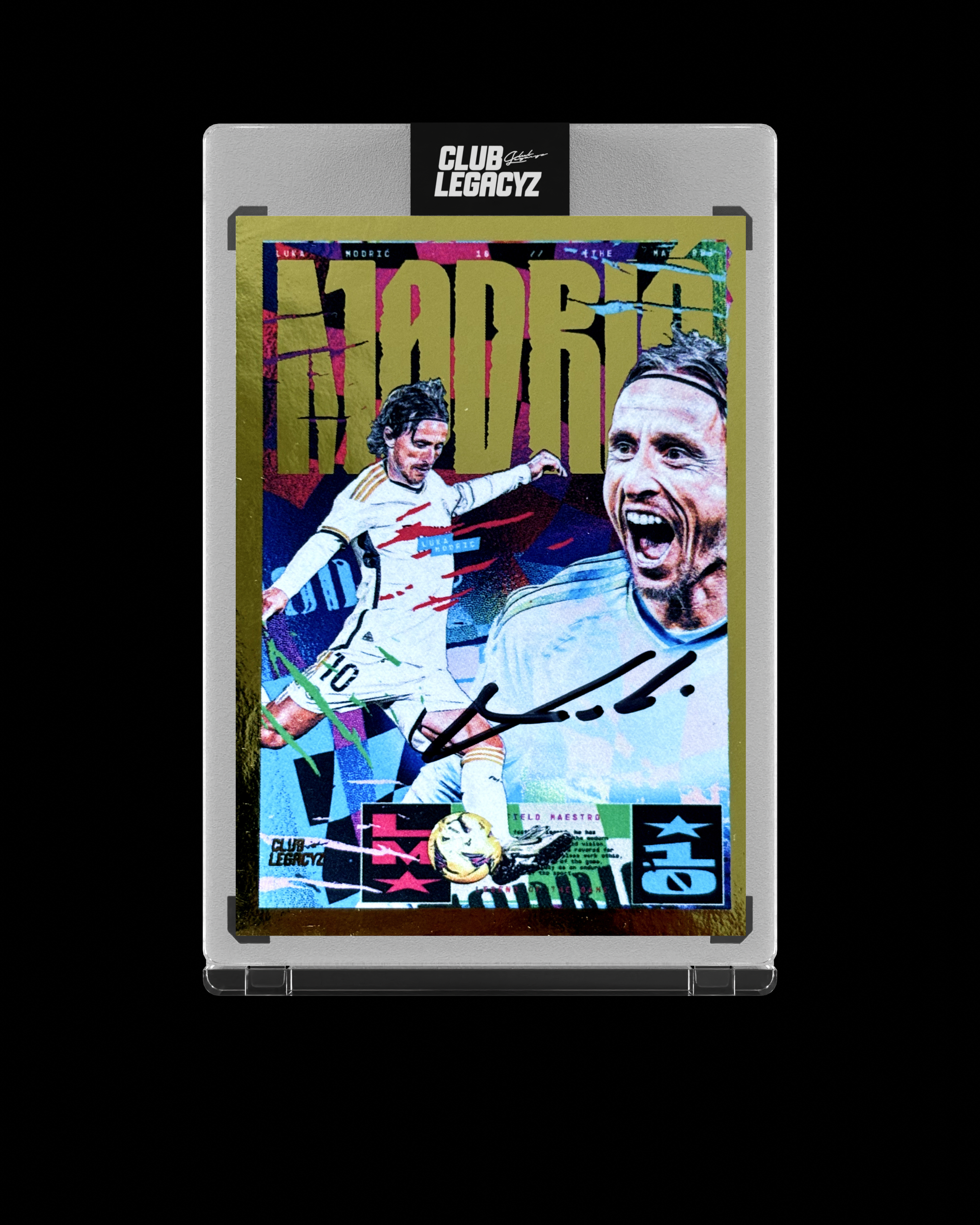 Luka Modrić Collection - Signed Mystic Wave Icon Card Gold limited to 1