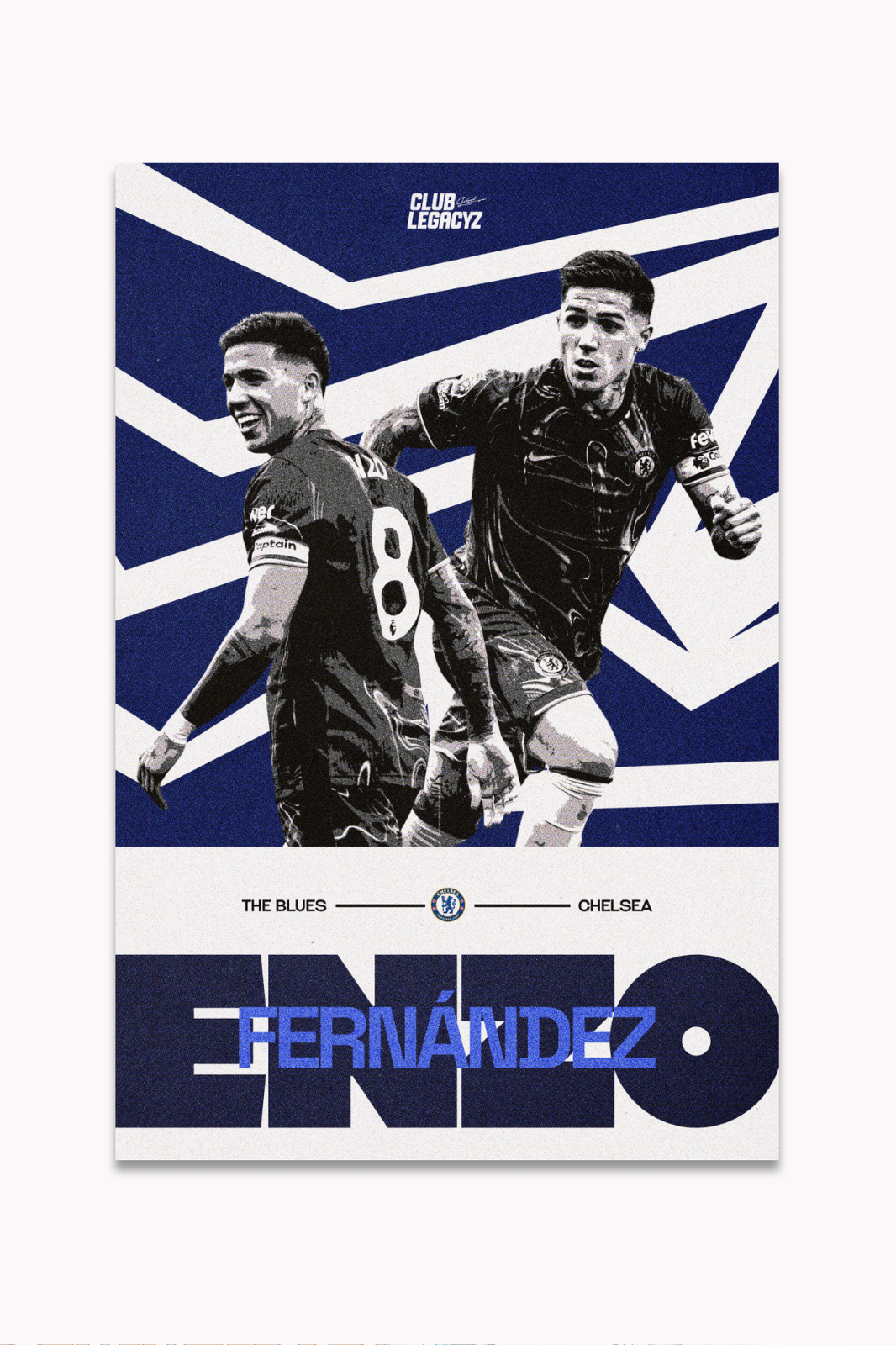 Chelsea FC - Enzo Fernández Metal Poster limited to 100