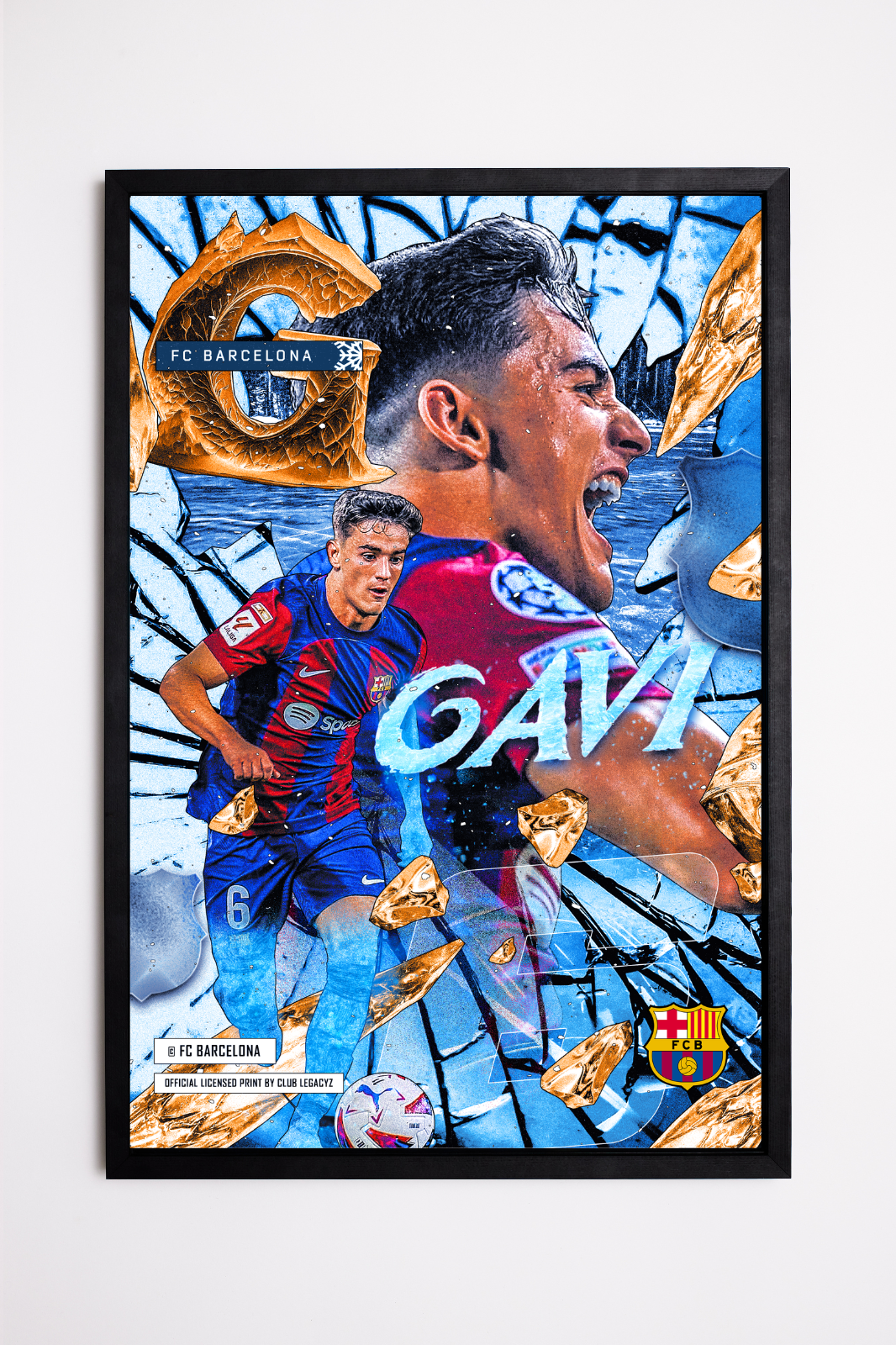 FC Barcelona - Poster Frozen Gavi 100 exemplaires
