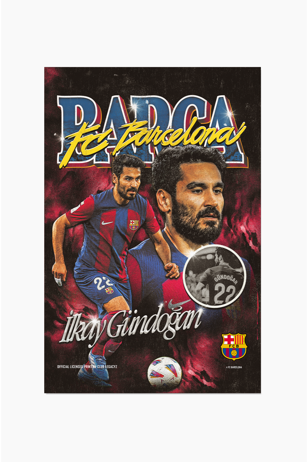 FC Barcelona - Póster Bootleg İlkay Gündogan 100 ejemplares