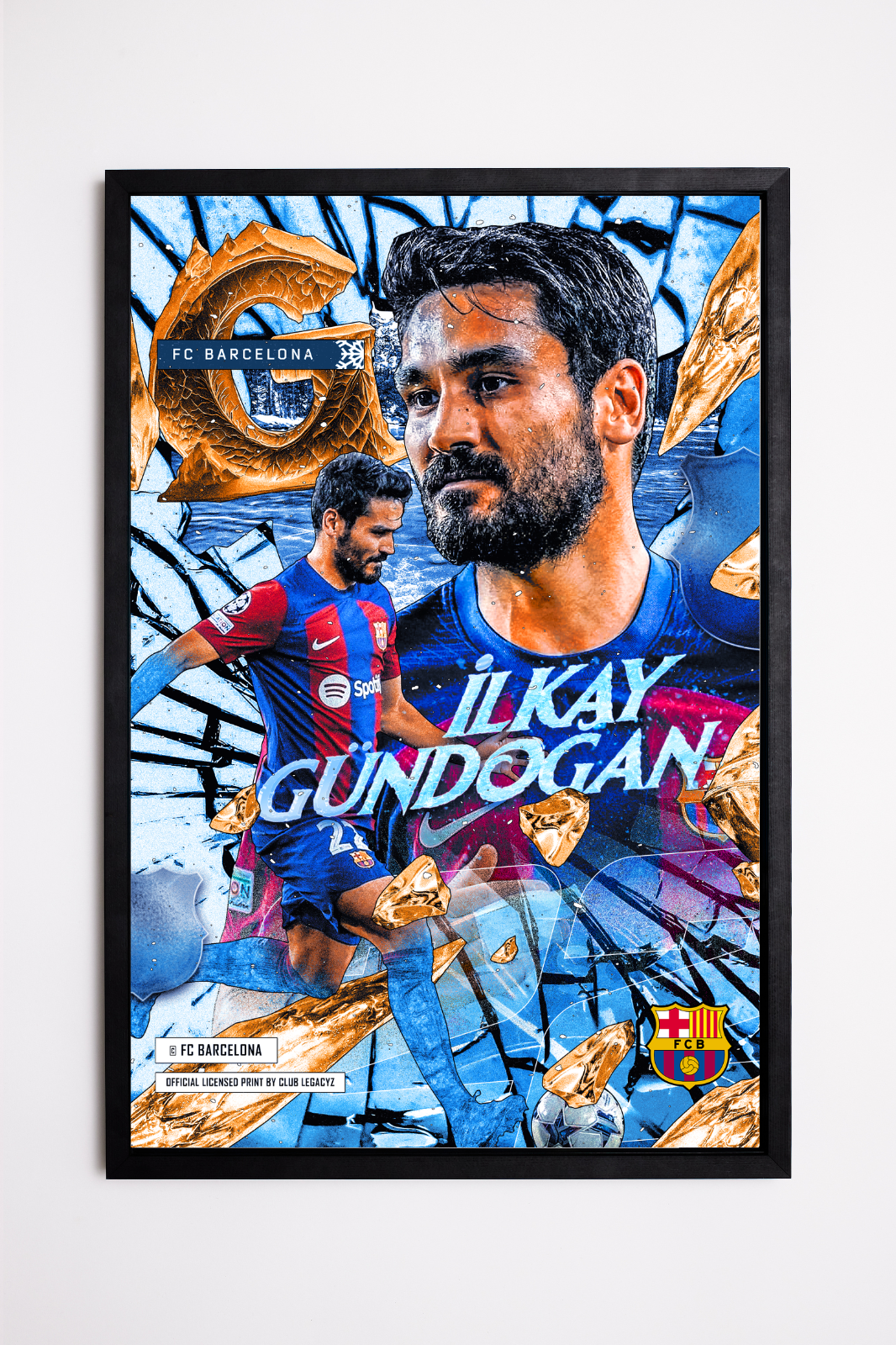 FC Barcelona - Poster Frozen İlkay Gündogan Frozen 100 exemplaires