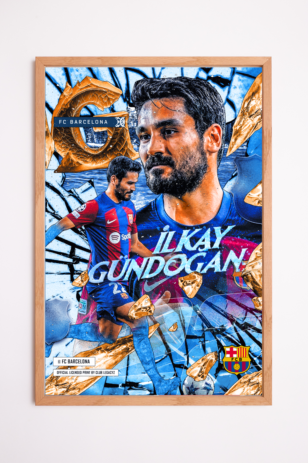 FC Barcelona - İlkay Gündogan Frozen poster limited to 100