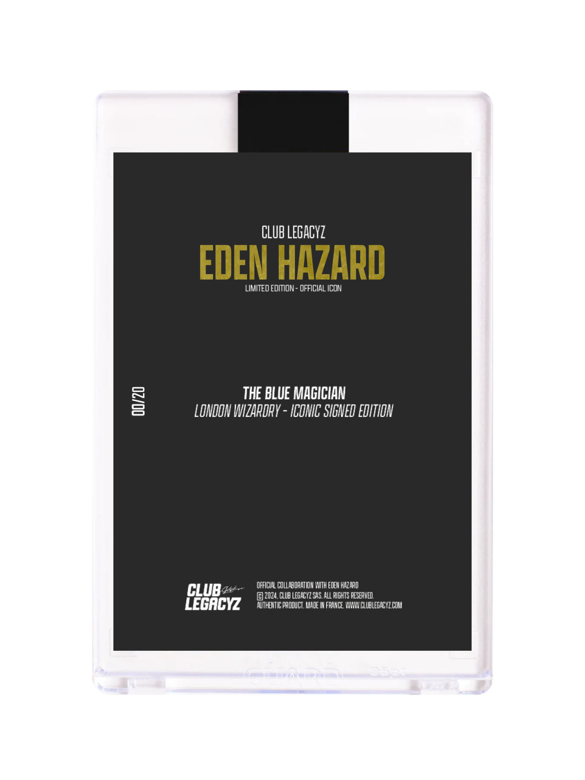 Carte signée Eden Hazard