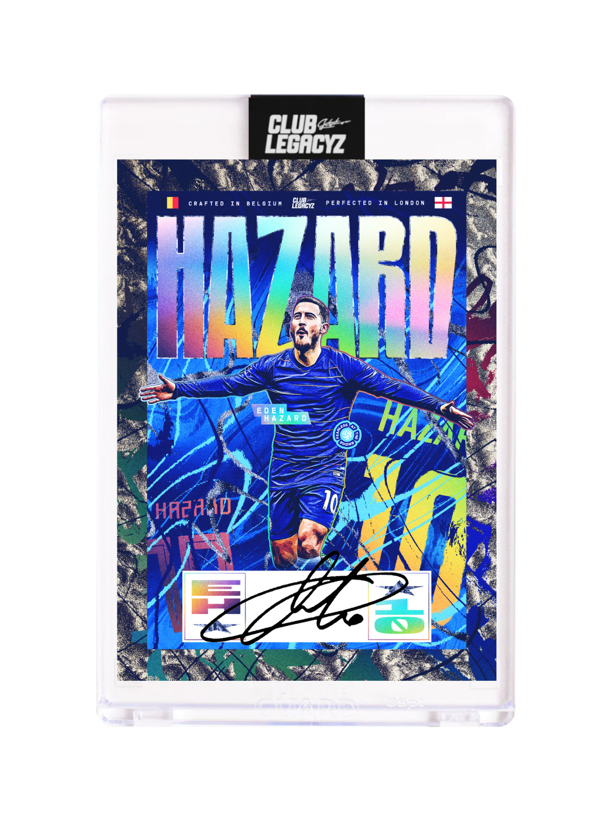 Carte signée Eden Hazard