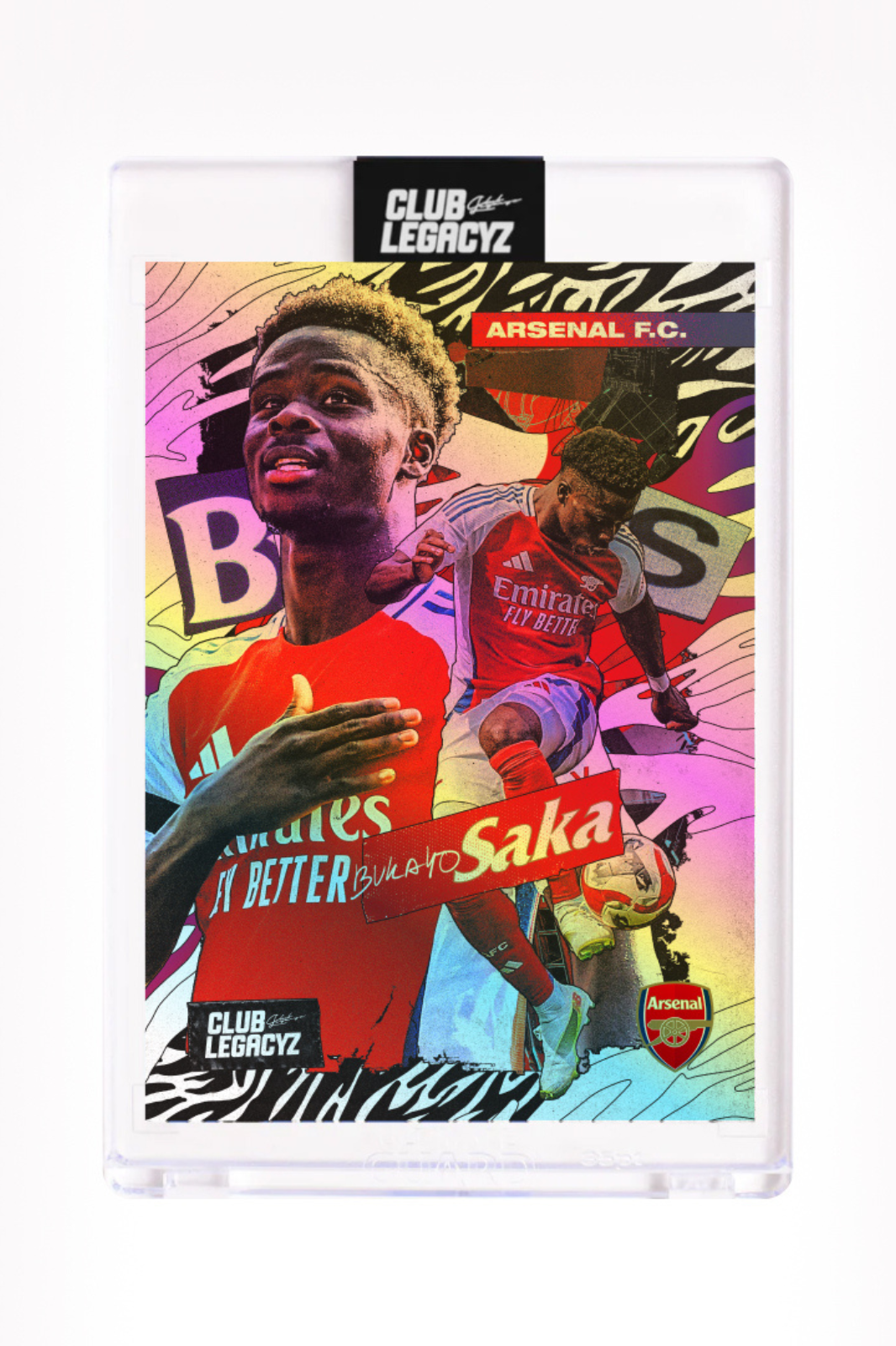 Arsenal FC - Bukayo Saka Holographic Icon limited to 10