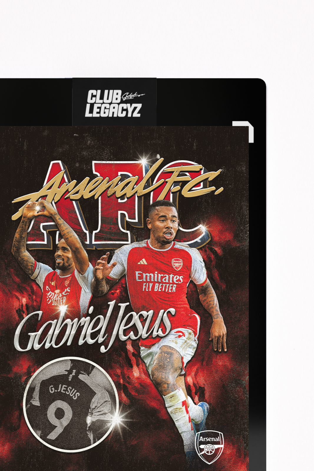 Arsenal FC - Gabriel Jesus Bootleg Icon limited to 100