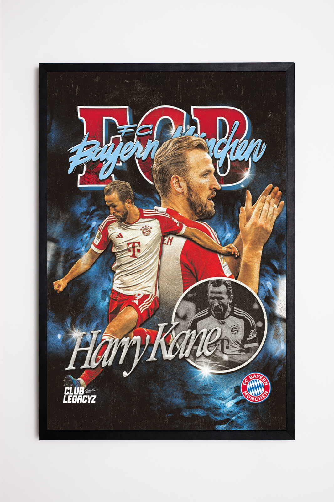 FC Bayern München - Harry Kane Bootleg Poster limited to 100
