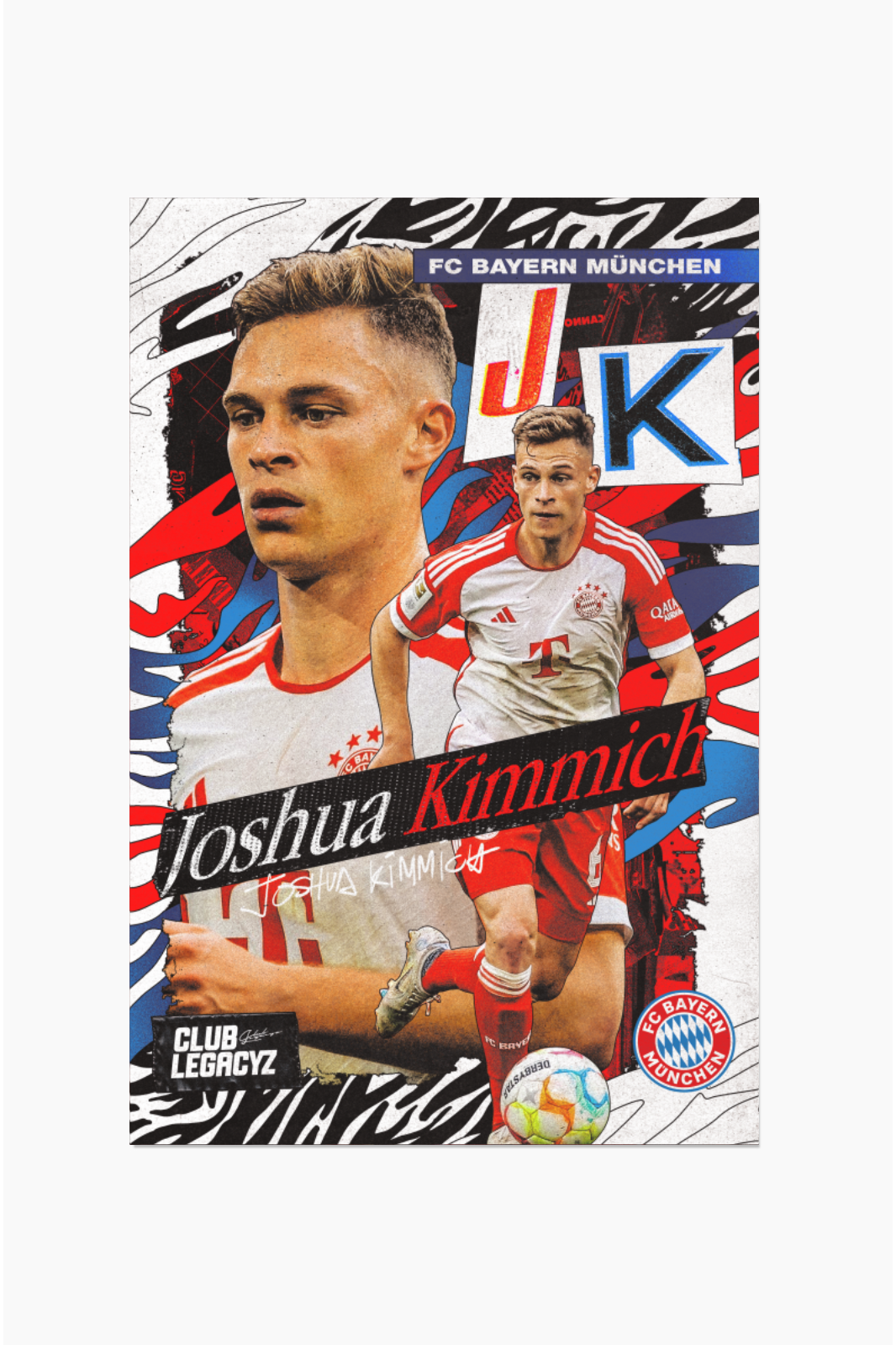 FC Bayern Munich - Poster Joshua Kimmich 100 exemplaires
