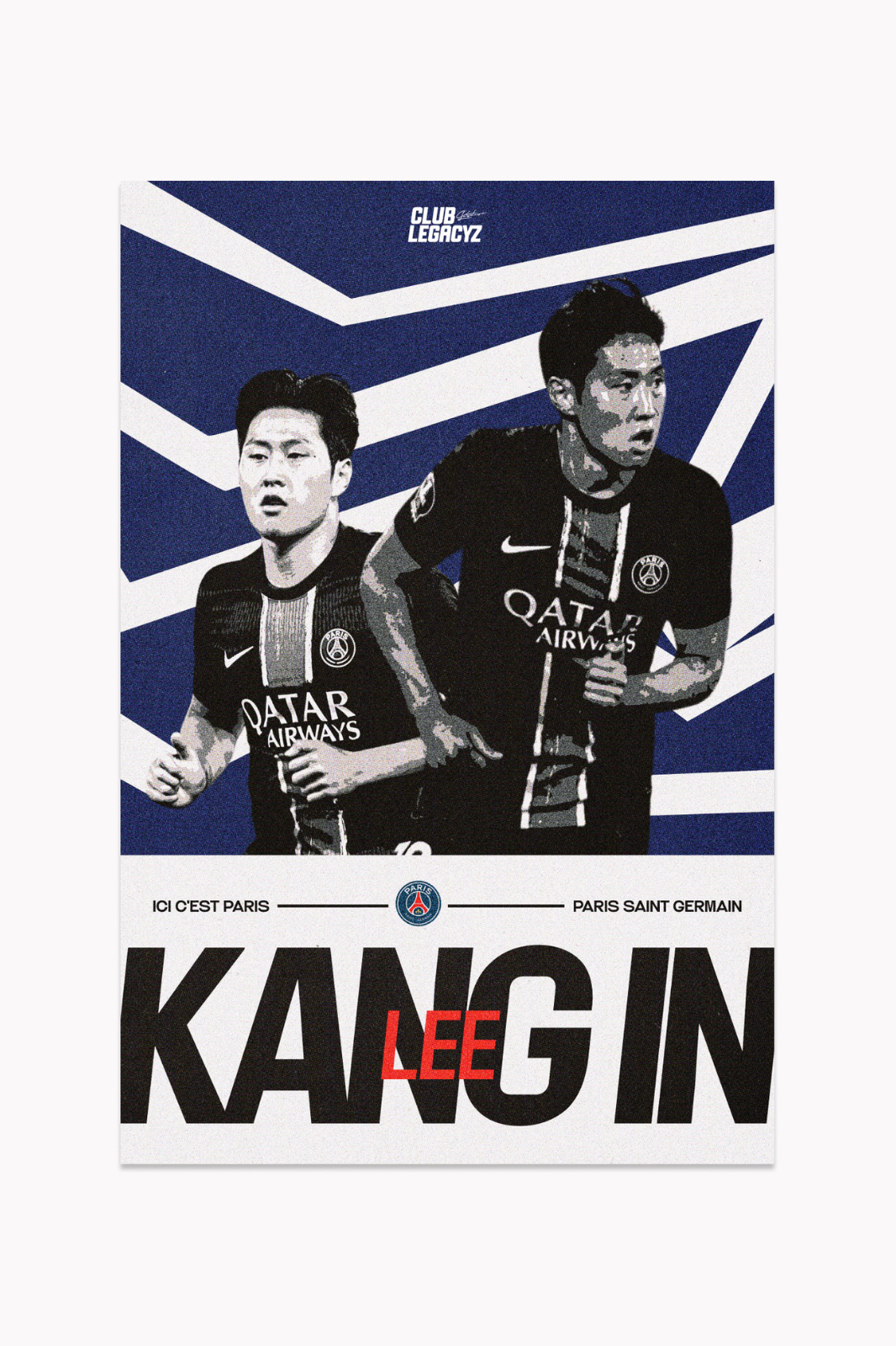 Paris Saint-Germain - Póster Lee Kang-in 999 ejemplares