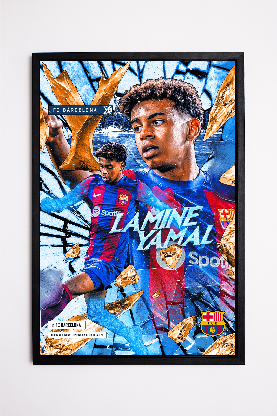 FC Barcelona - Lamine Yamal Frozen poster limited to 100
