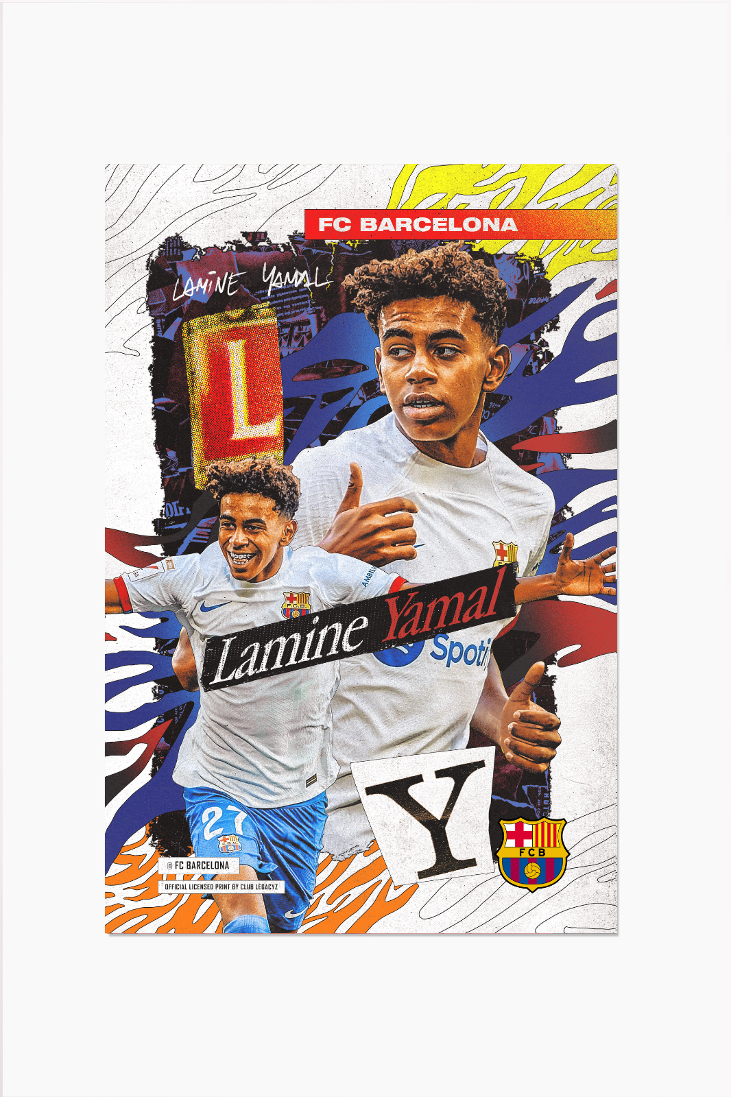 FC Barcelona - Poster Lamine Yamal 999 exemplaires