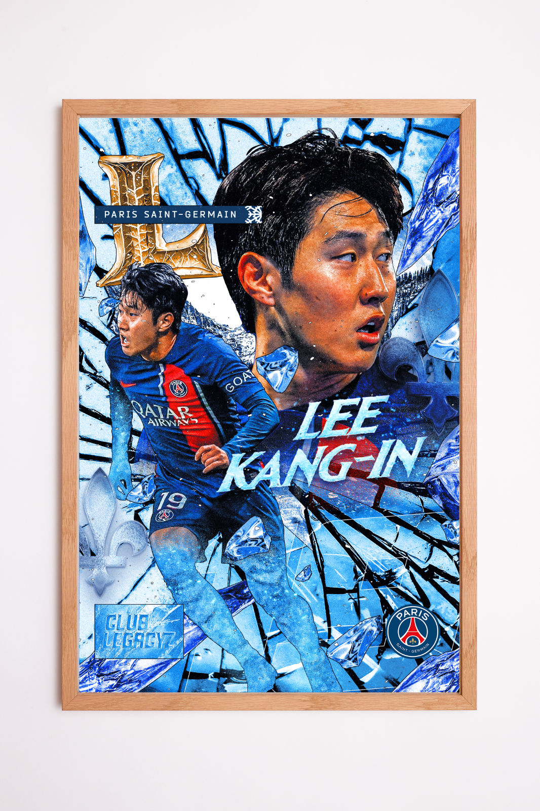 Paris Saint-Germain - Lee Kang-in Frozen Poster limited to 100