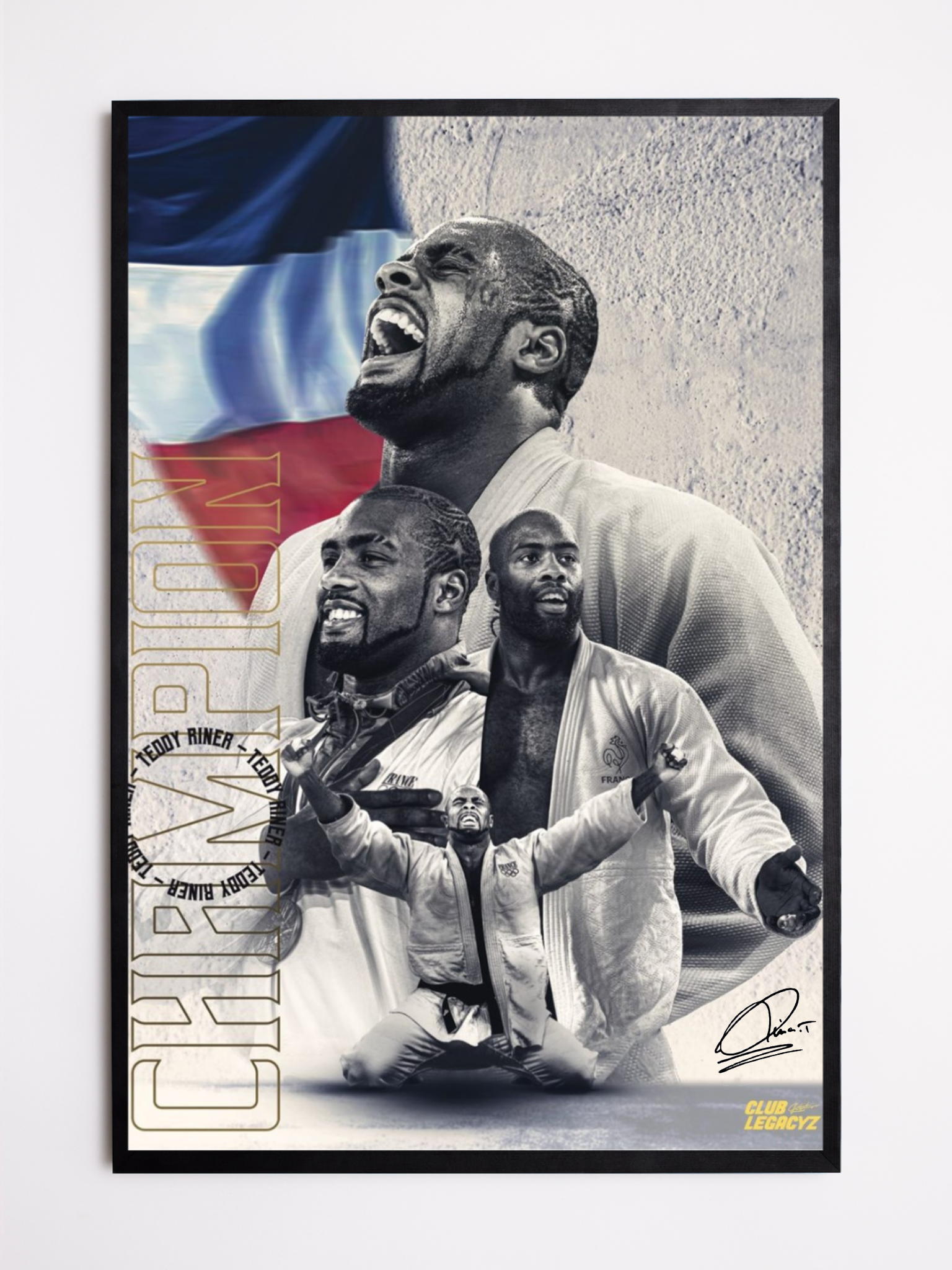 Collection Teddy Riner - Affiche Collector signée 10 exemplaires