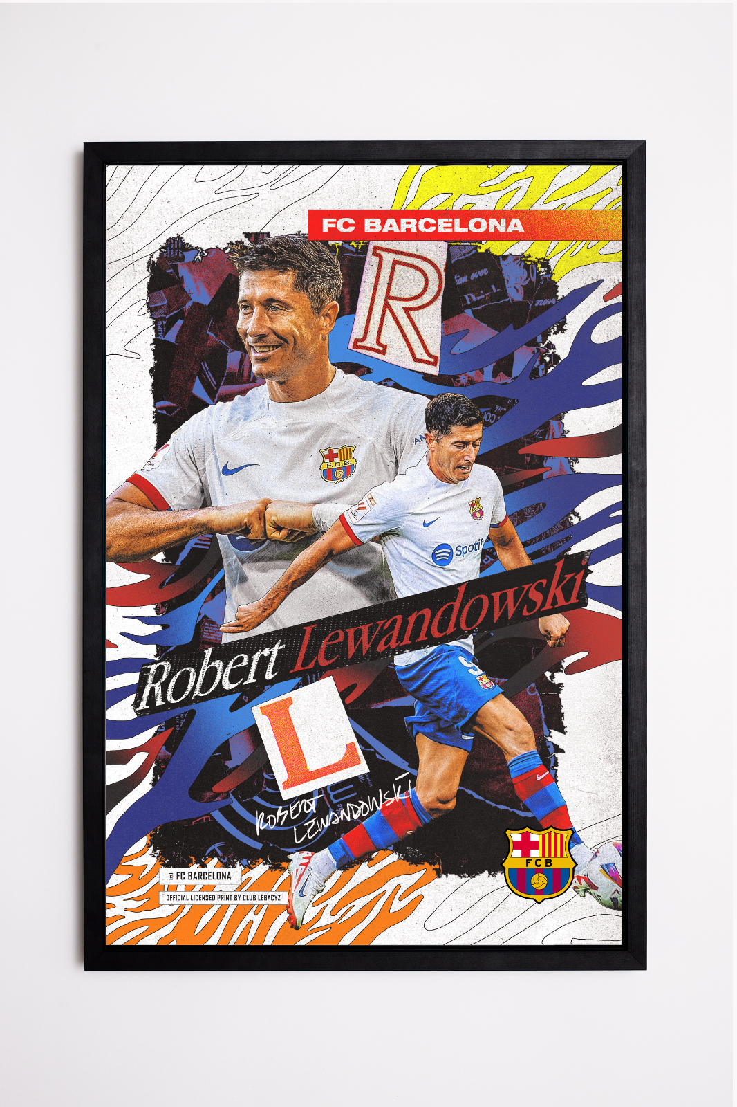 FC Barcelona - Poster Robert Lewandowski 999 exemplaires