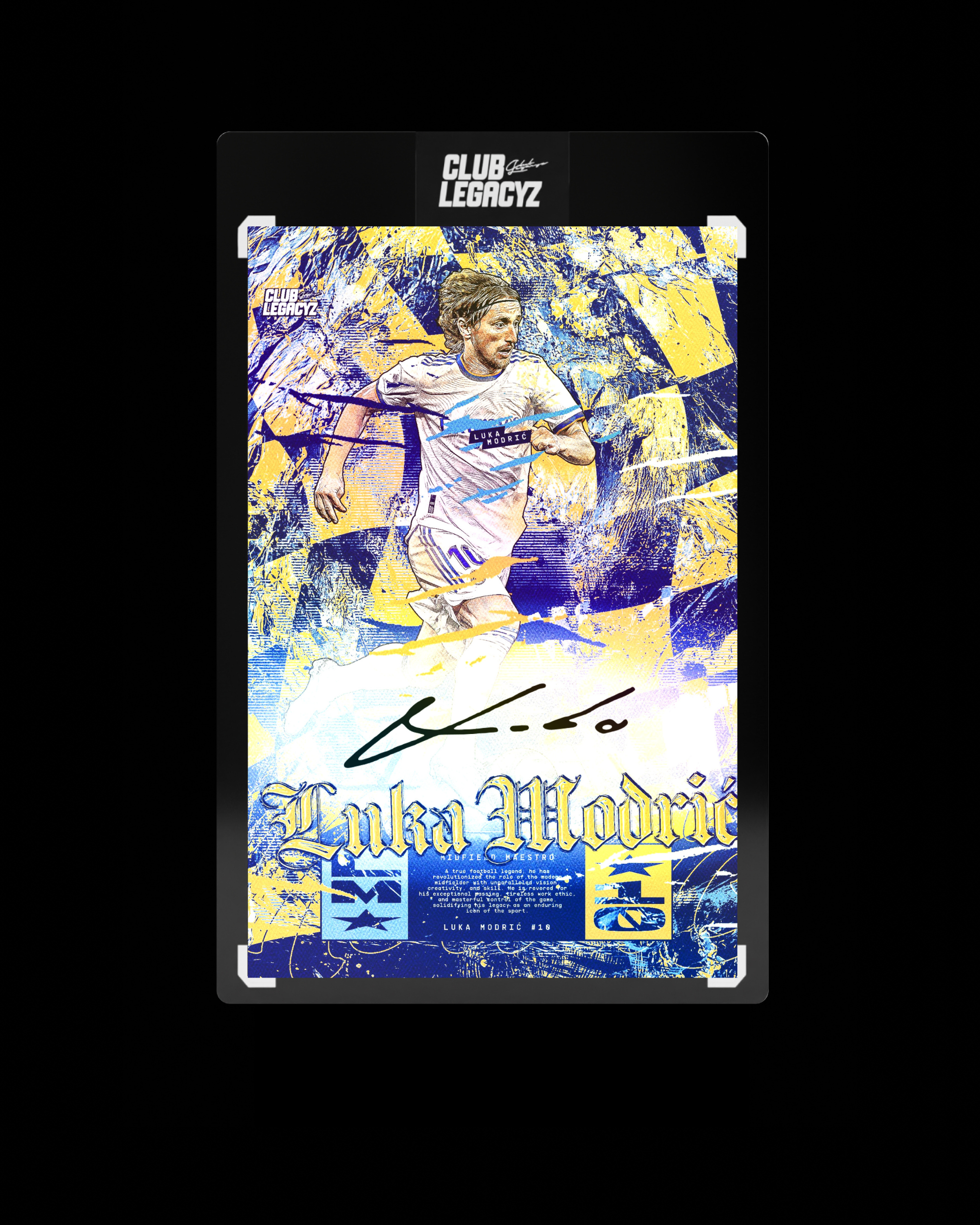 Luka Modrić Collection - Firmado Maestro Icon Bicolor Burst Edición 10 ejemplares