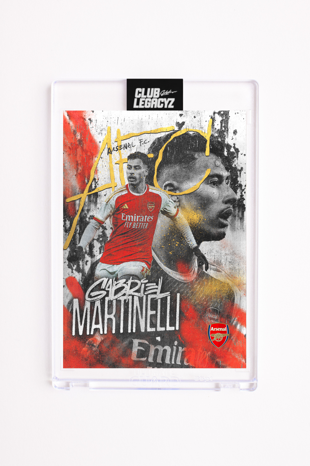Arsenal FC - Gabriel Martinelli Black & White Icon limited to 100