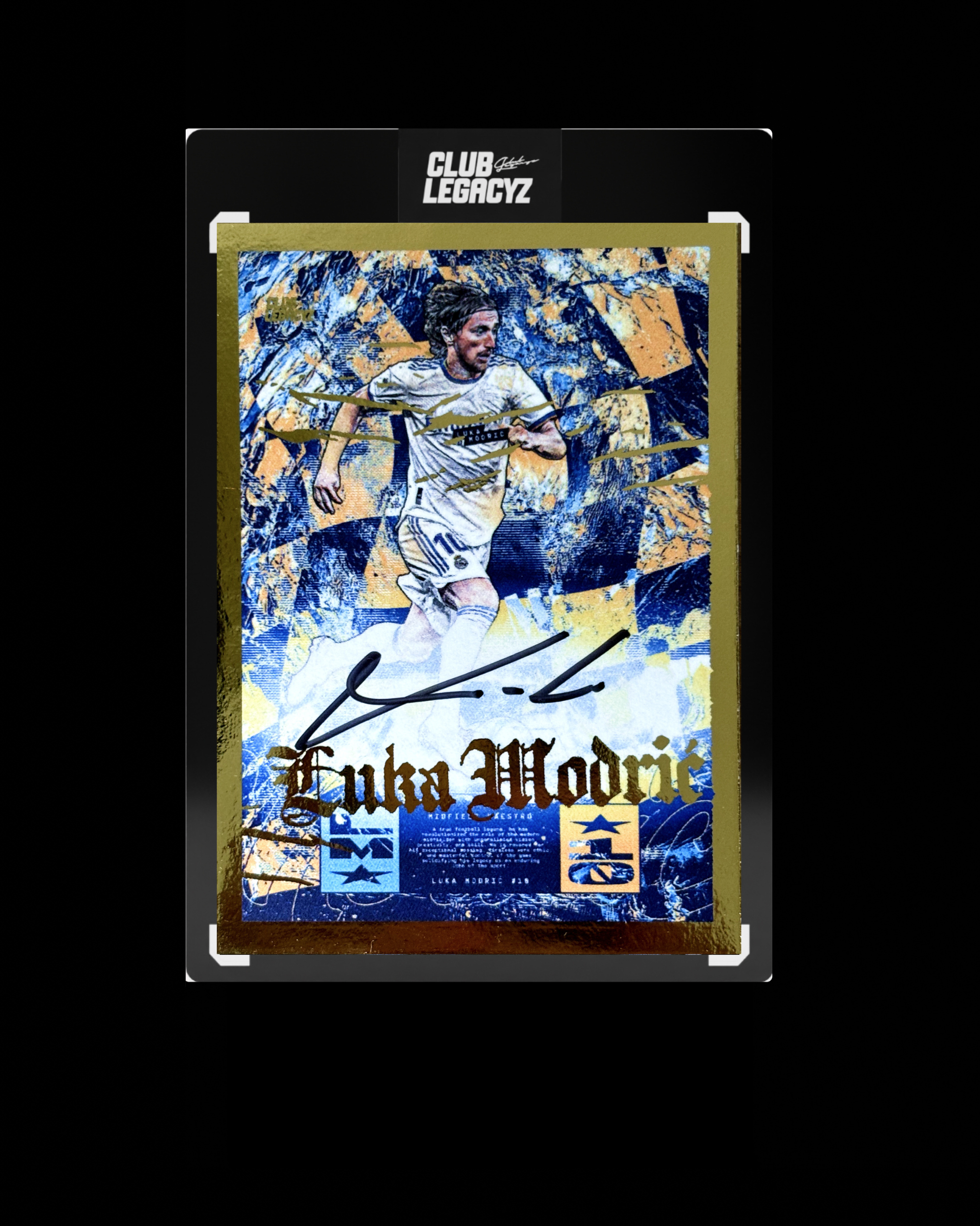 Luka Modrić Collection - Signed Maestro Icon Bicolor Burst Gold edition limited to 1