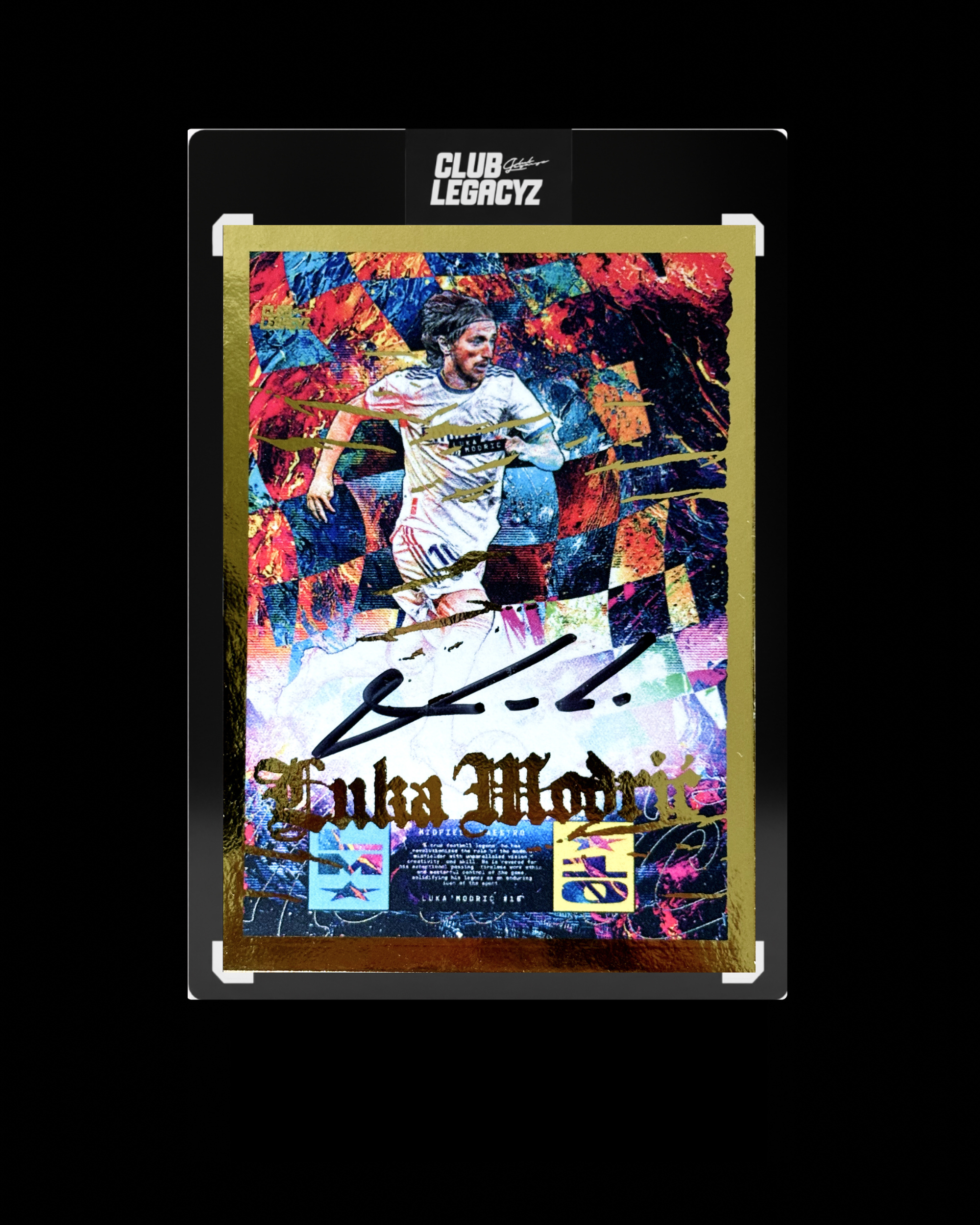 Luka Modrić Collection - Signed Maestro Icon Electric Blaze Gold edition limited to 1