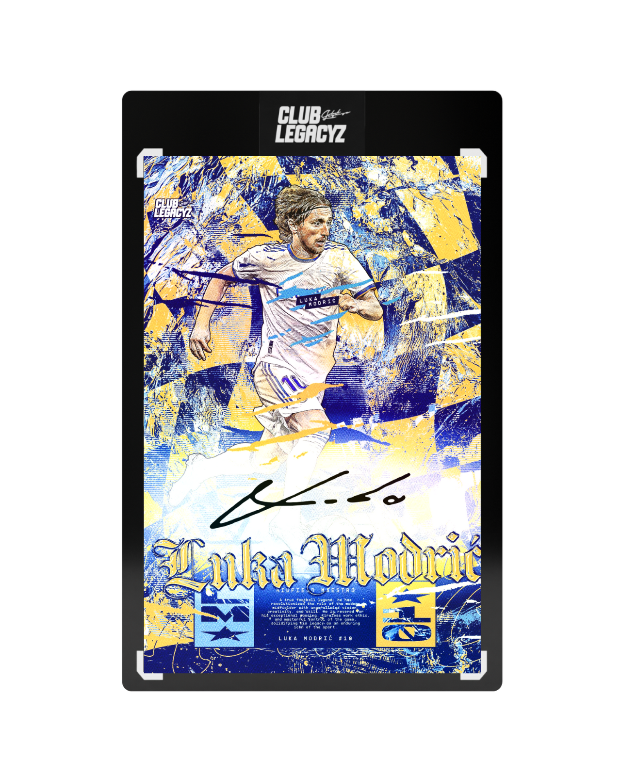 Carte signée Modric édition Bicolor Burst