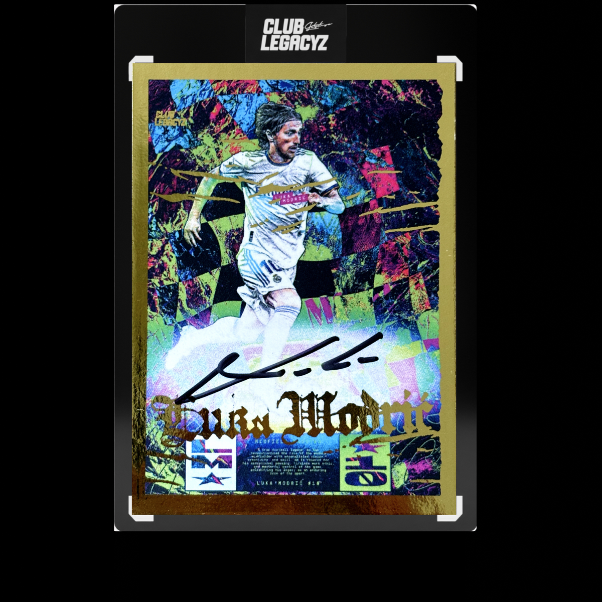 Luka Modrić Collection - Signed Maestro Icon Mystic Wave Gold edition
